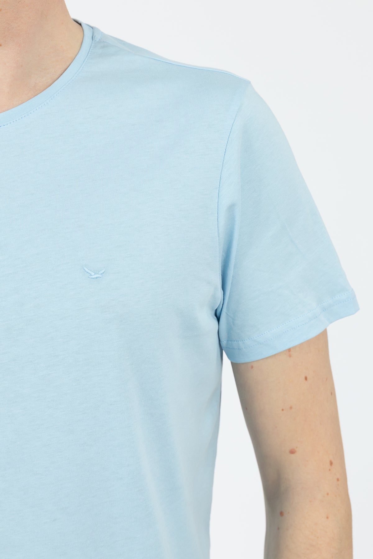 TRICOU SLIM FIT D'S DAMAT - Bleu