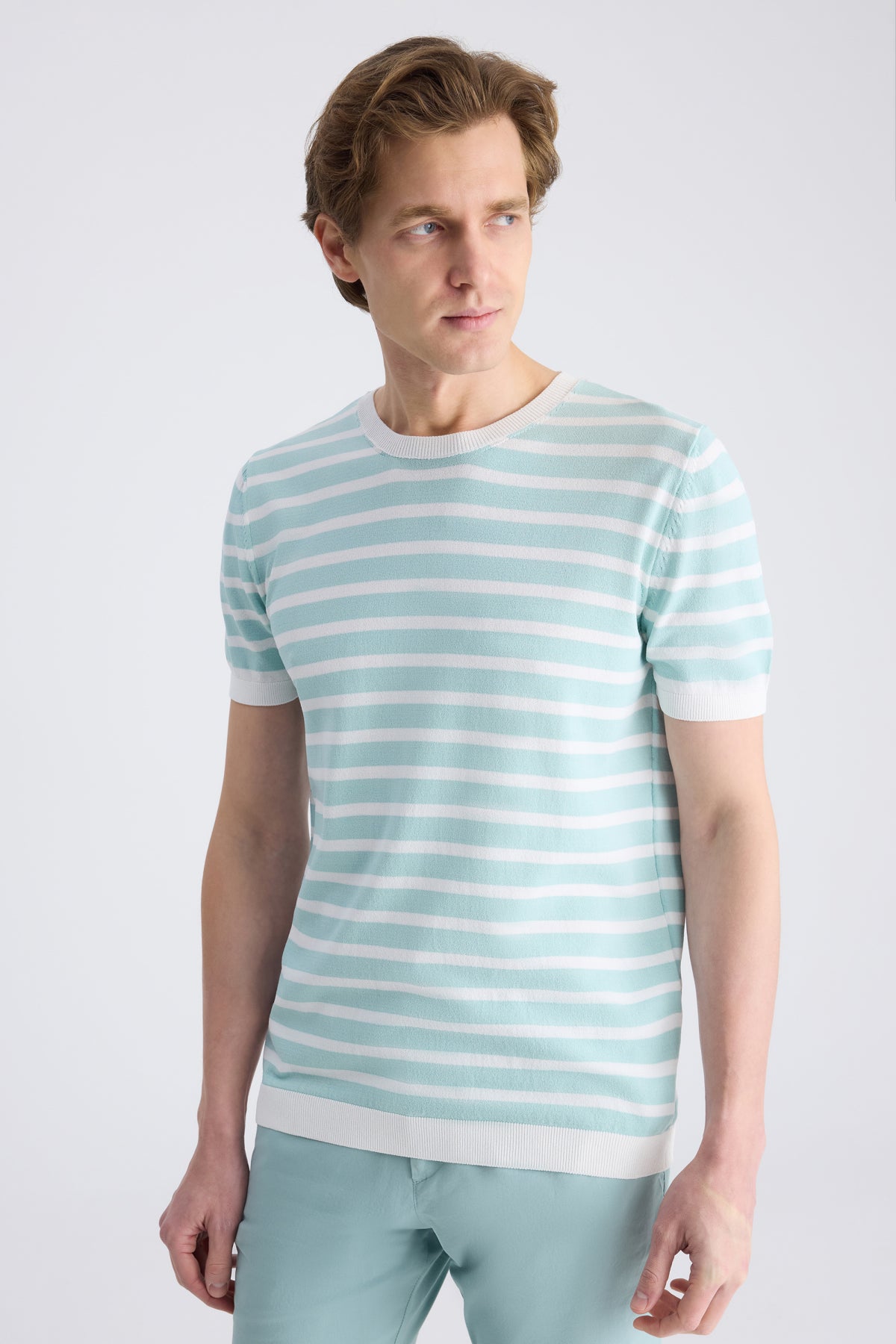 TRICOU SLIM FIT D'S DAMAT - Turcoaz