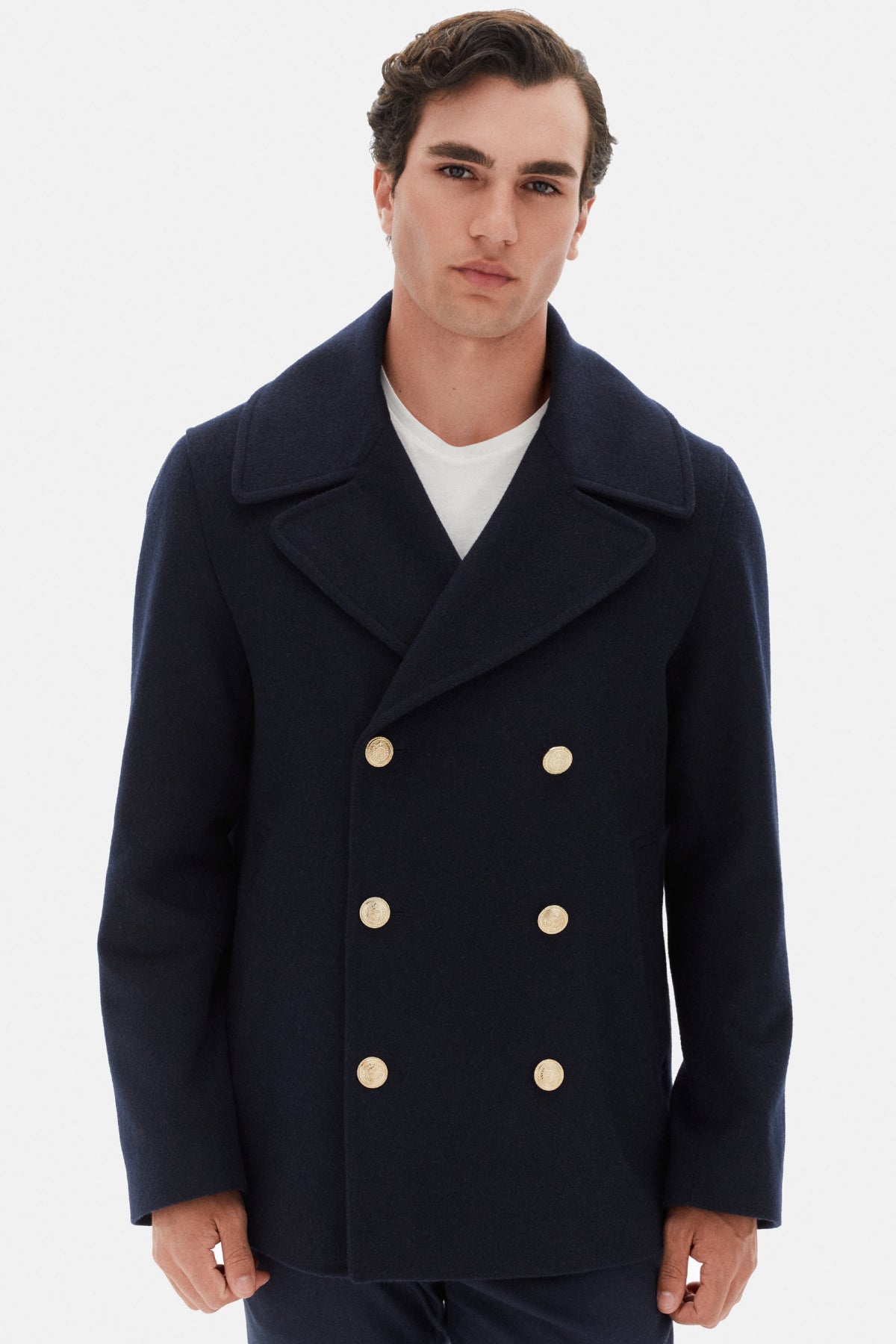PALTON SLIM FIT D'S DAMAT - Bleumarin