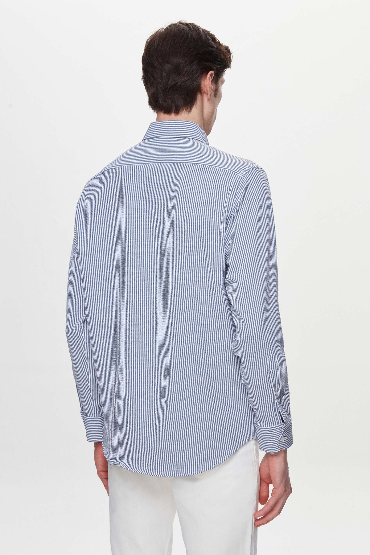 CAMASA CU DUNGI REGULAR FIT D'S DAMAT - Bleumarin