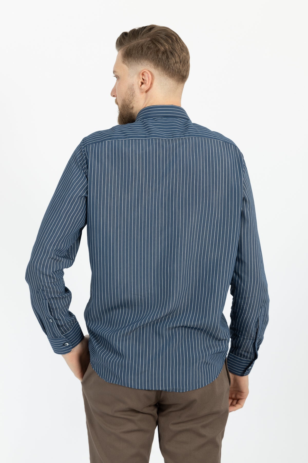 CAMASA CASUAL REGULAR FIT D'S DAMAT - Bleumarin