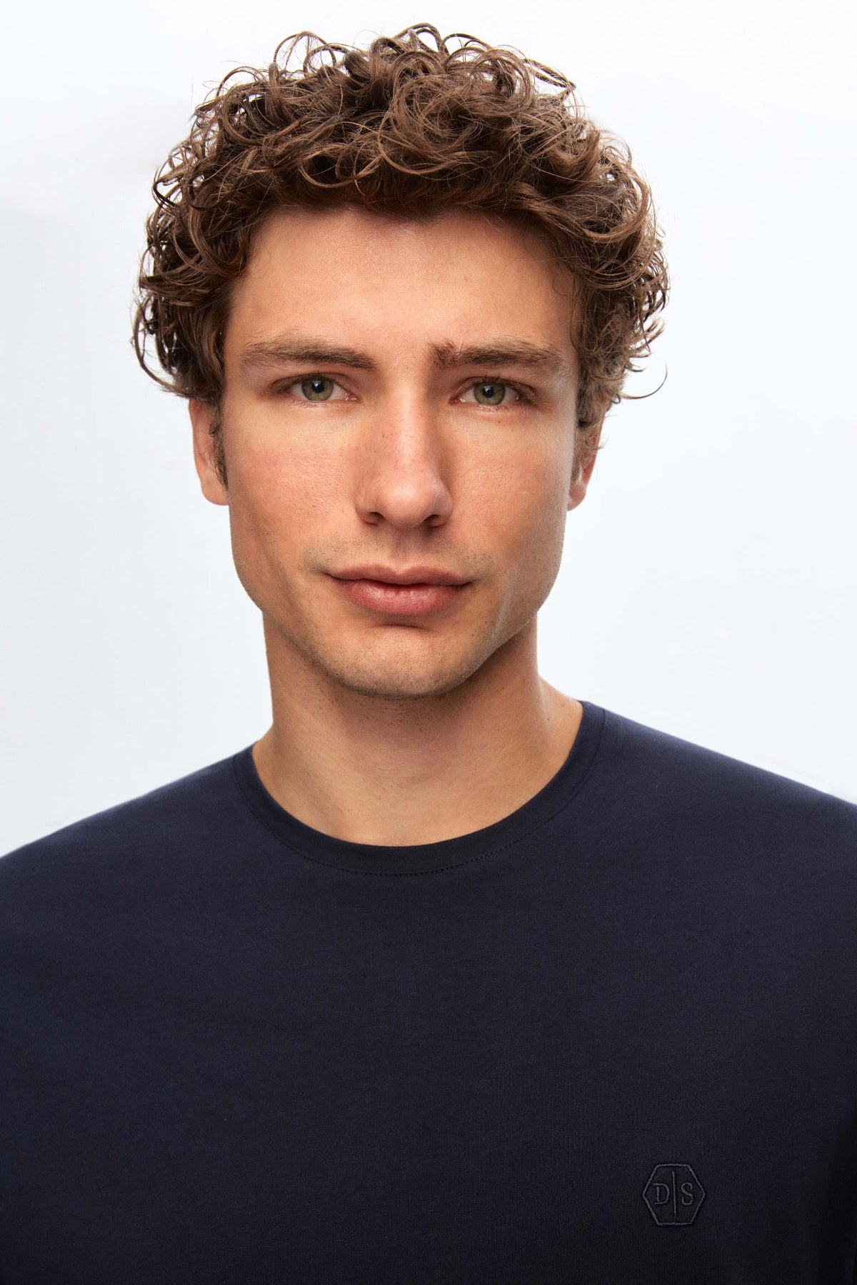 TRICOU SLIM FIT D'S DAMAT - Bleumarin