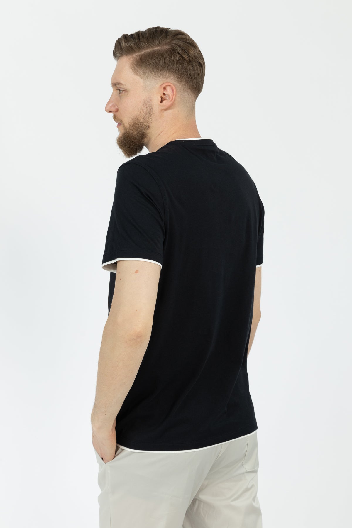TRICOU REGULAR FIT D'S DAMAT - Bleumarin