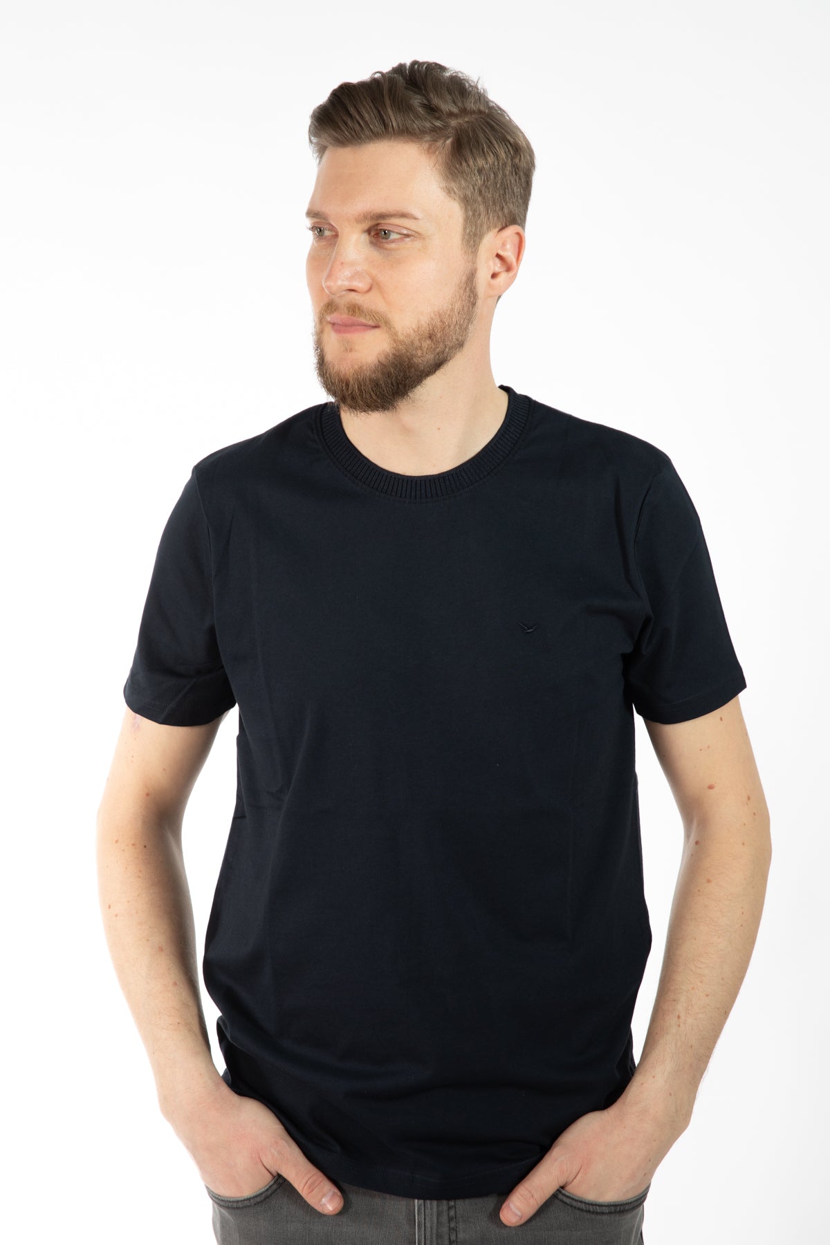 TRICOU REGULAR FIT D'S DAMAT - Bleumarin