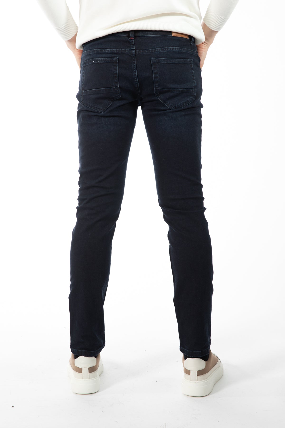 BLUGI SLIM FIT D'S DAMAT - Bleumarin