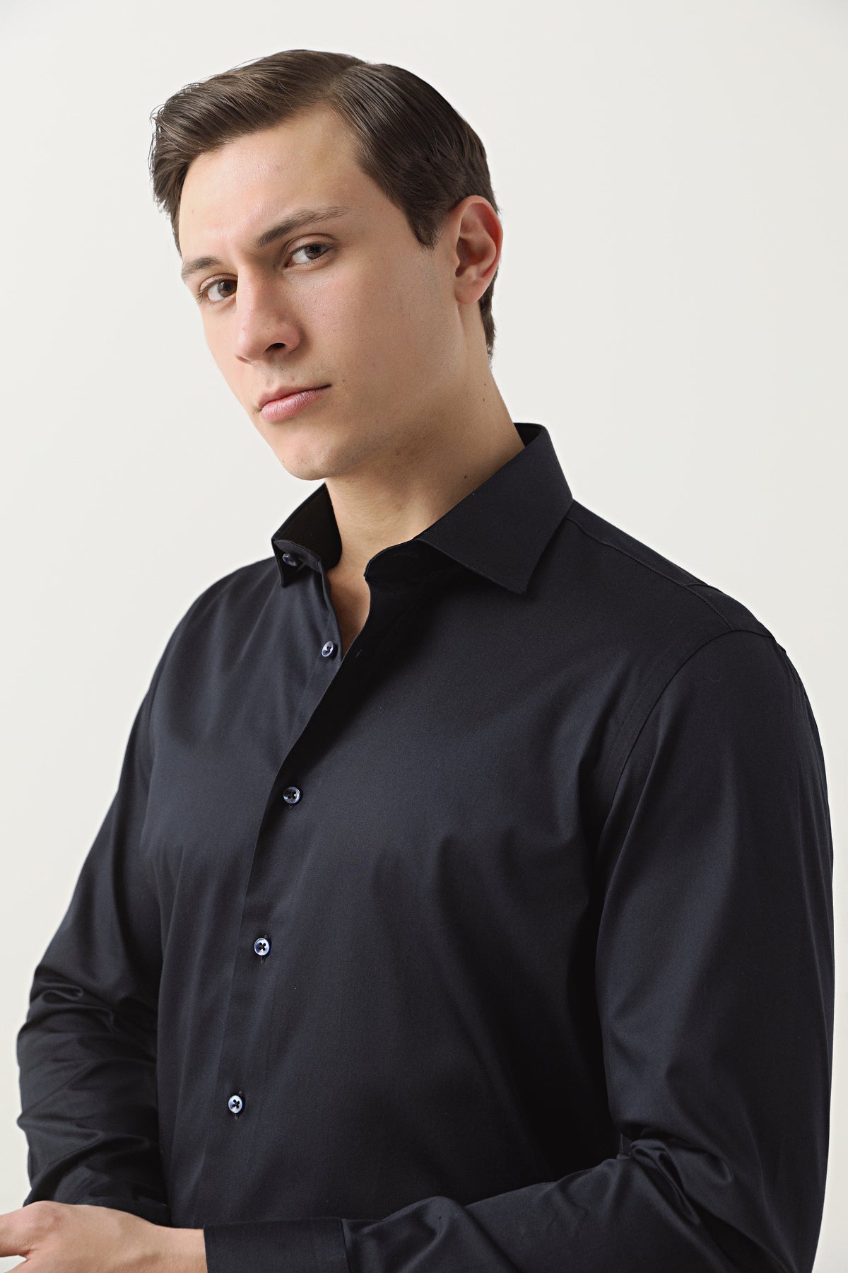 CAMASA D'S DAMAT SLIM FIT - Bleumarin