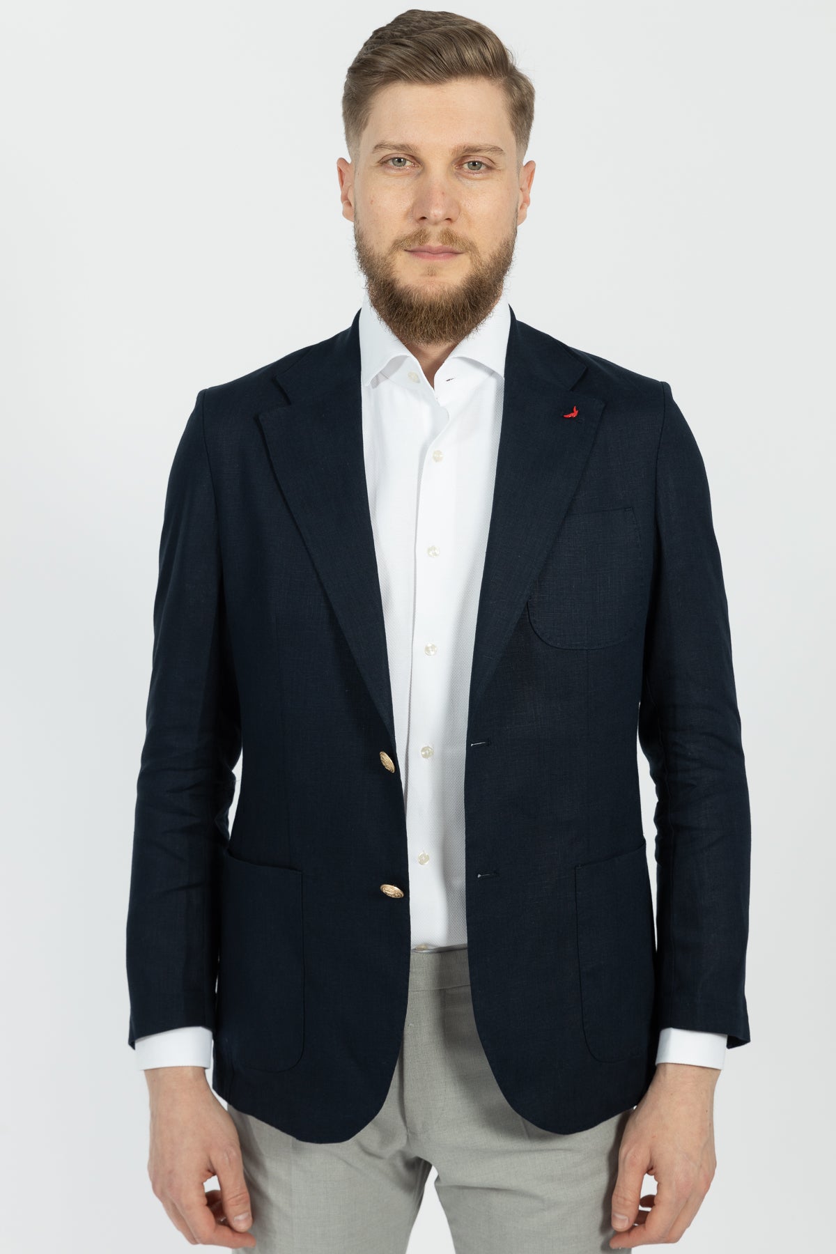 SACOU REGULAR FIT D'S DAMAT - Bleumarin