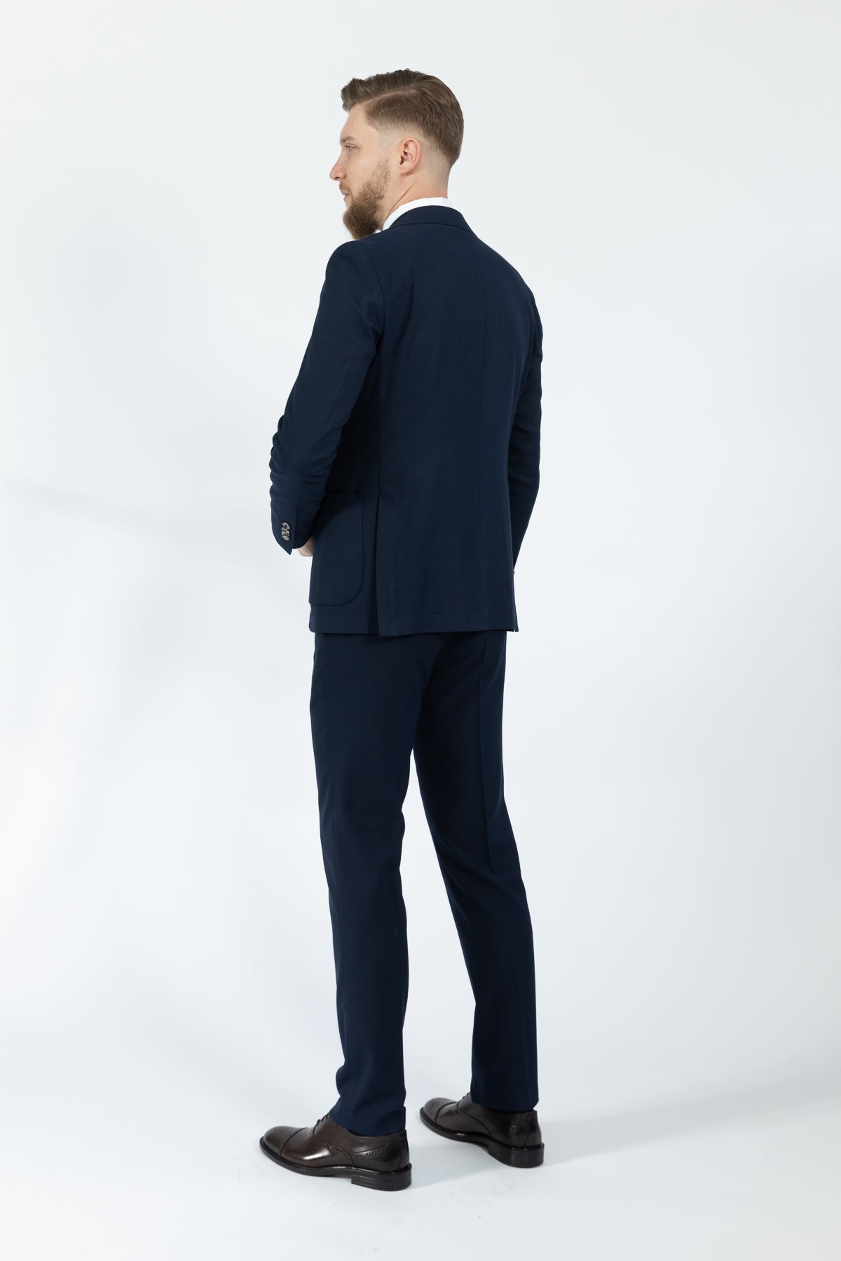 COSTUM CU VESTA SLIM FIT D'S DAMAT - Bleumarin