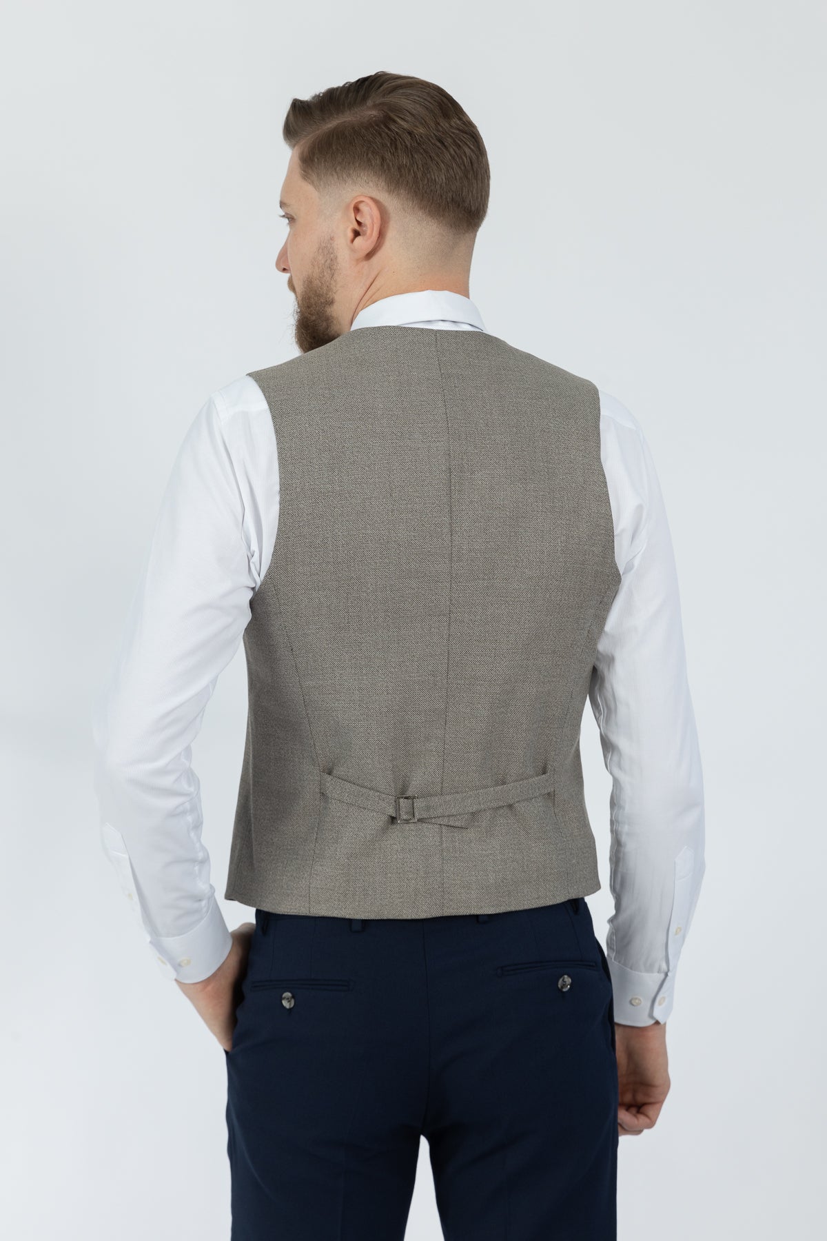 COSTUM CU VESTA SLIM FIT D'S DAMAT - Bleumarin