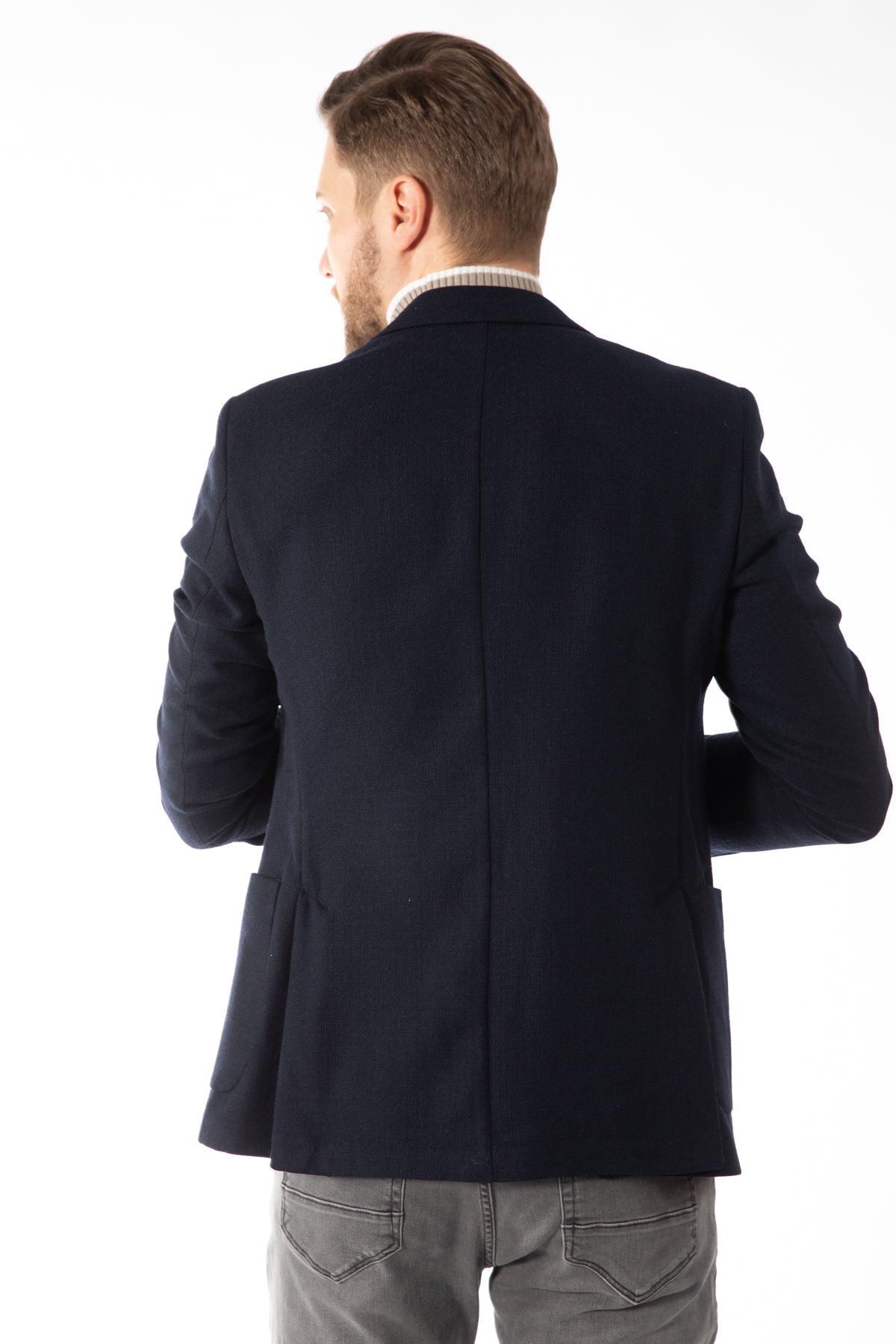 SACOU SLIM FIT D'S DAMAT - Bleumarin