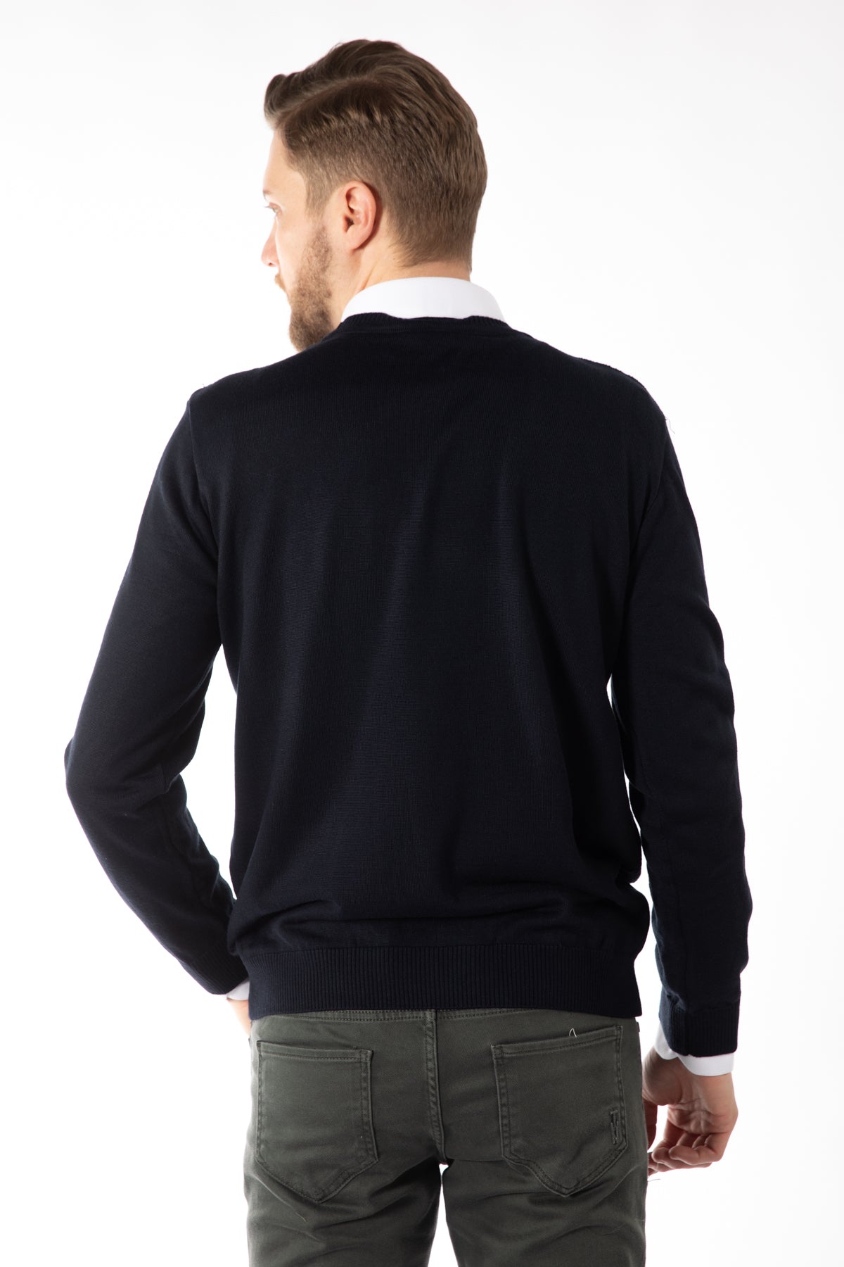 PULOVER REGULAR FIT D'S DAMAT - Bleumarin