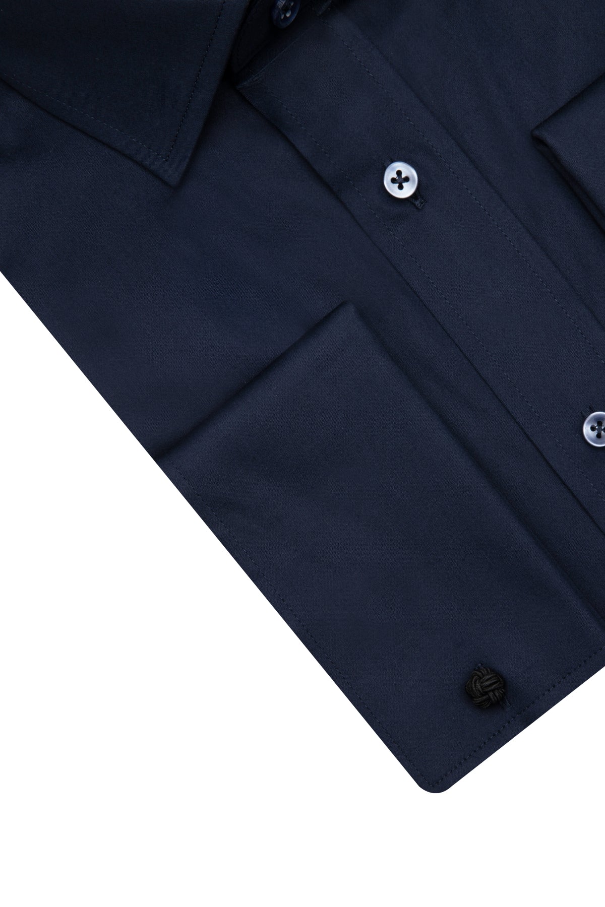 CAMASA CU BUTONI D'S DAMAT REGULAR FIT - Bleumarin