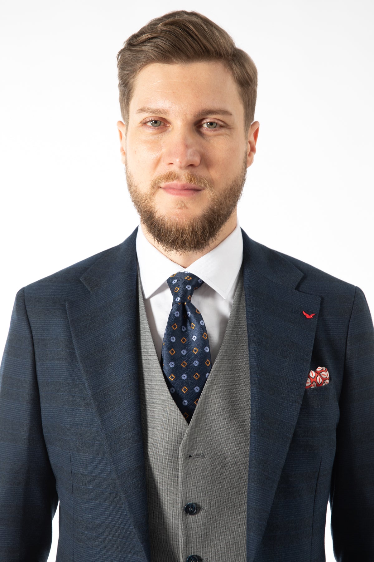 COSTUM SLIM FIT D'S DAMAT - Bleumarin