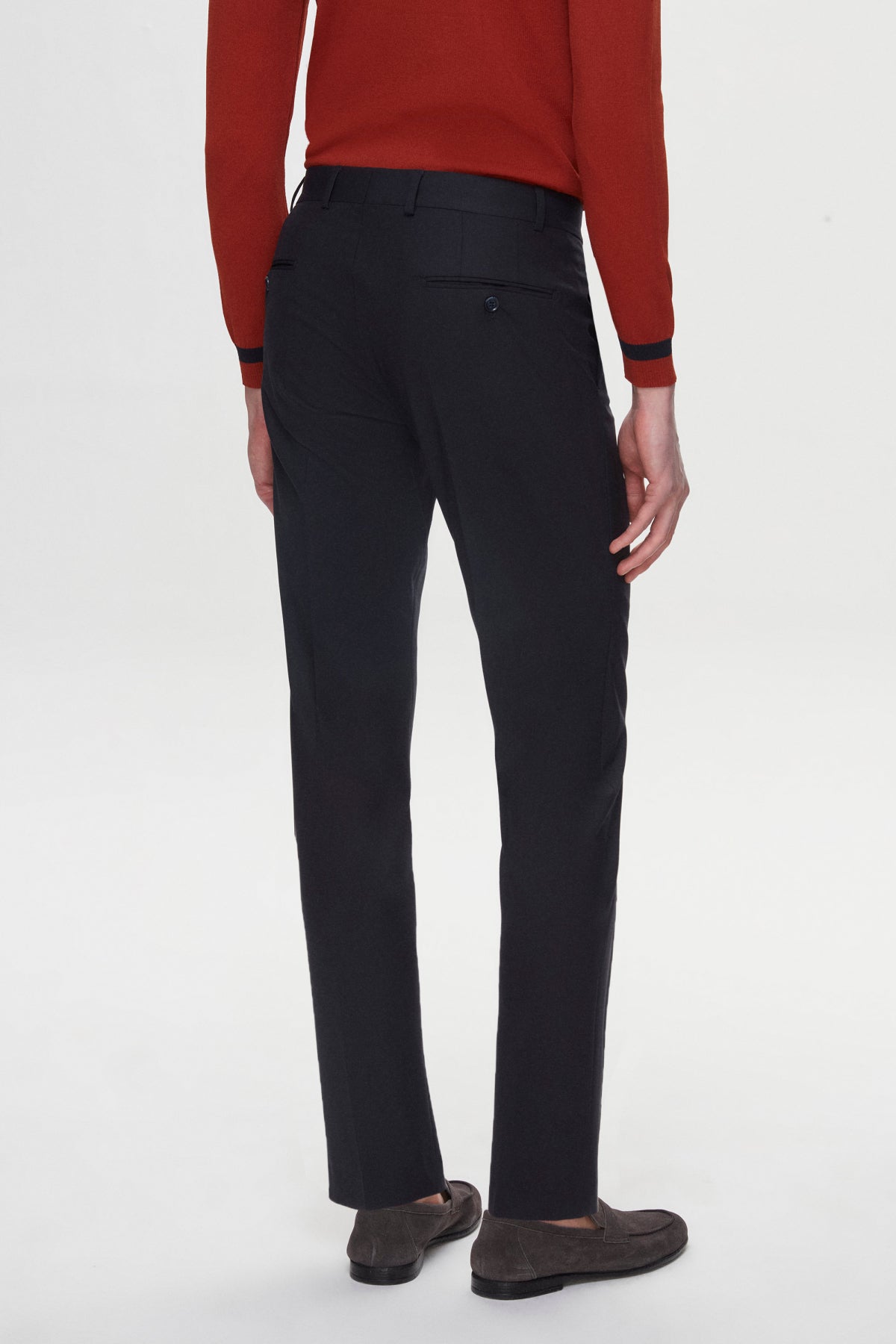 PANTALONI D'S DAMAT SLIM FIT - Bleumarin