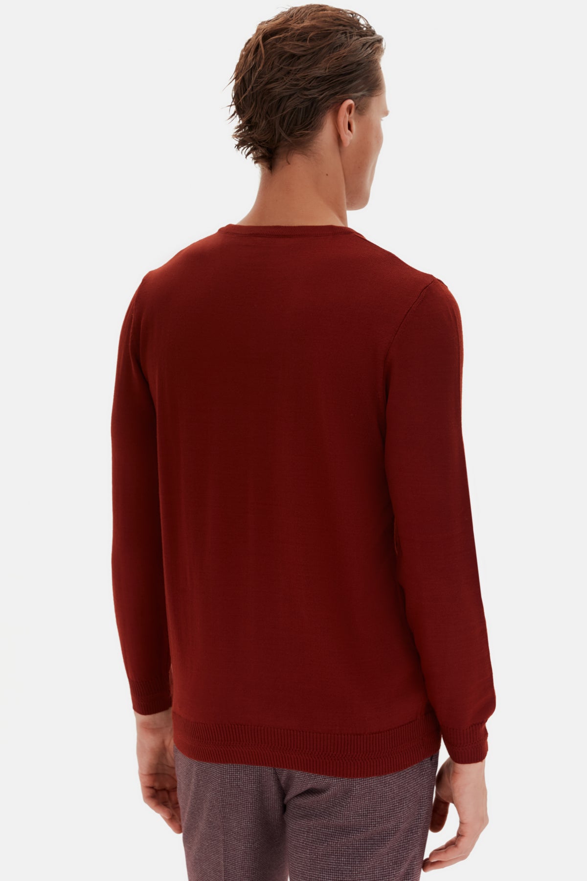 PULOVER REGULAR FIT D'S DAMAT - Cărămiziu