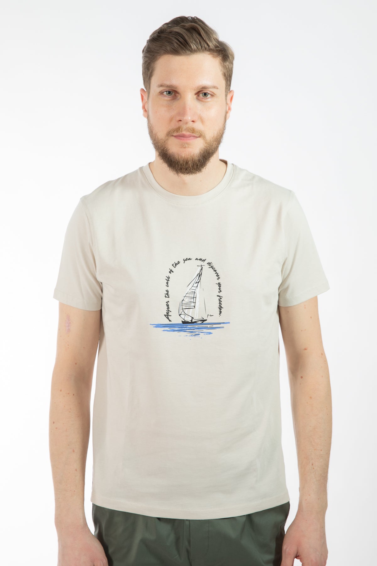 TRICOU REGULAR FIT D'S DAMAT - Piatră