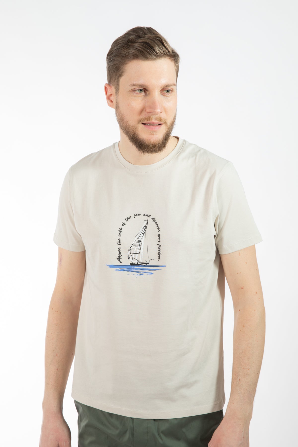TRICOU REGULAR FIT D'S DAMAT - Piatră