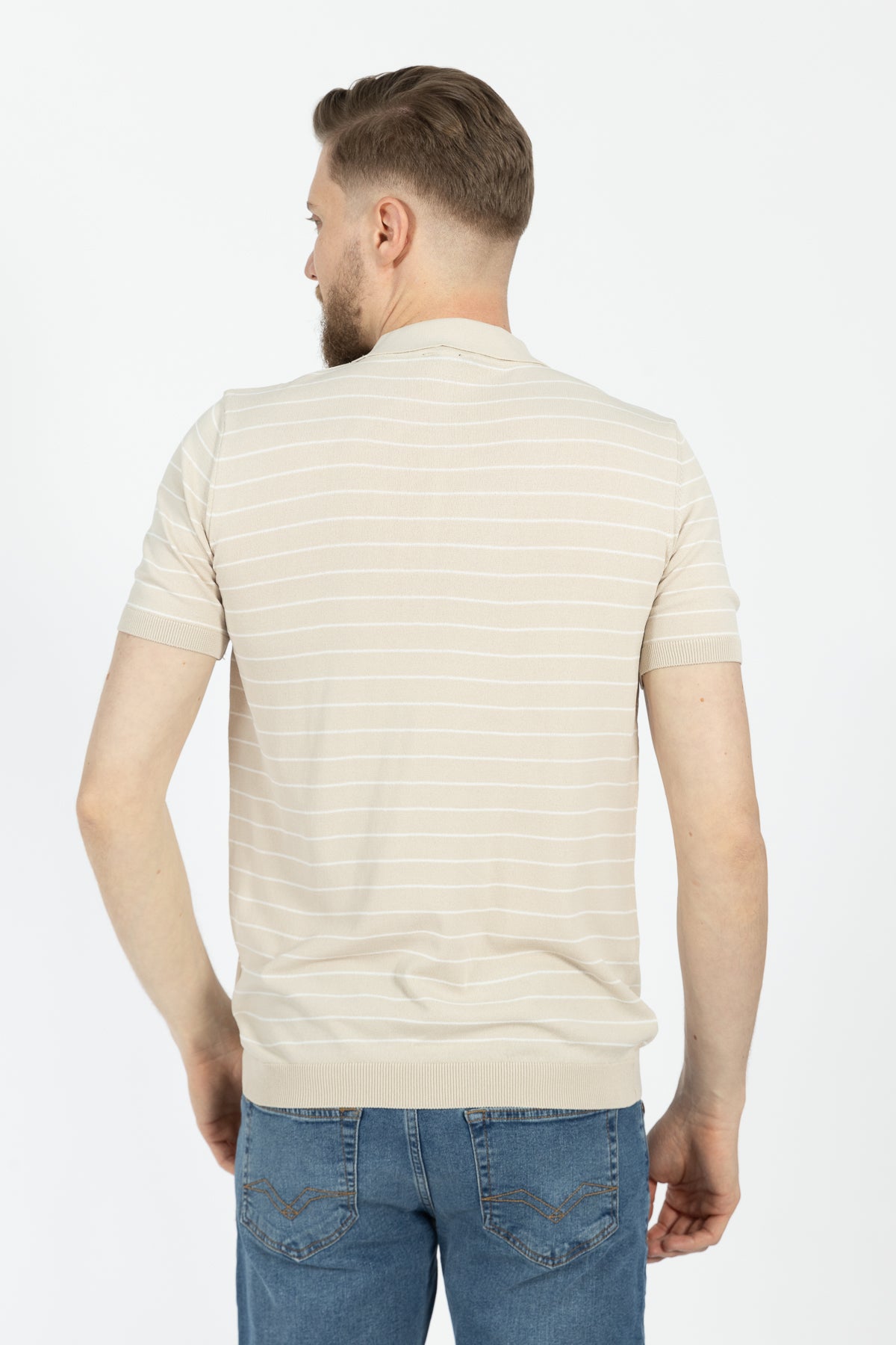 TRICOU SLIM FIT D'S DAMAT - Bej