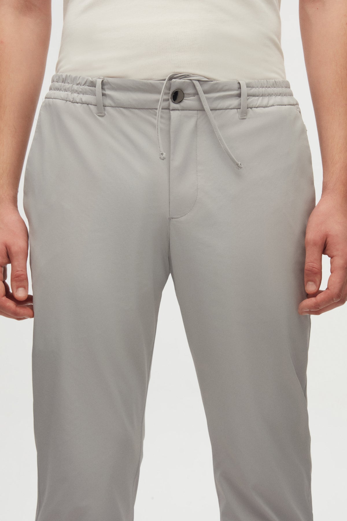 PANTALONI CASUAL SLIM FIT D'S DAMAT - Piatră