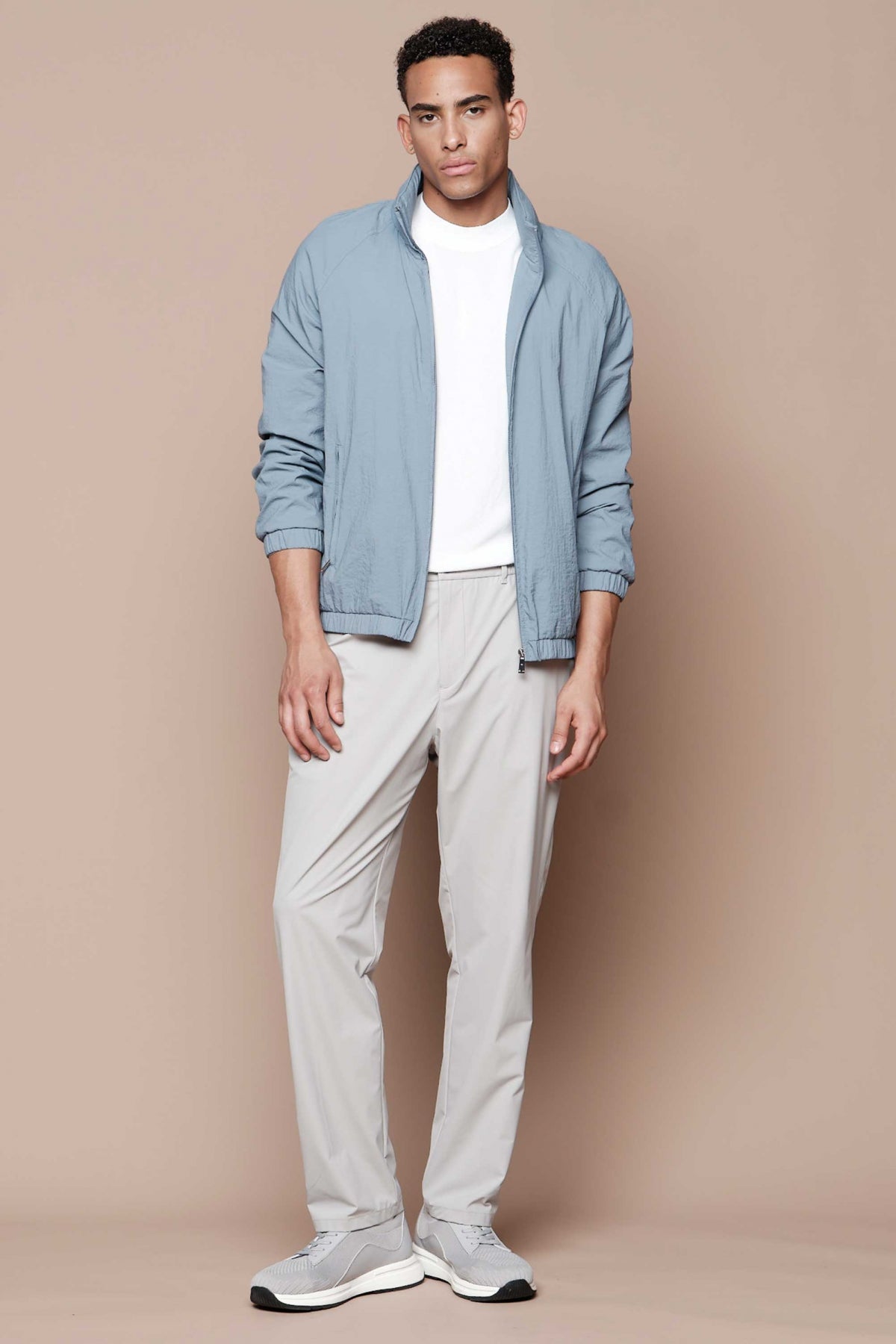 PANTALONI CASUAL SLIM FIT D'S DAMAT - Piatră