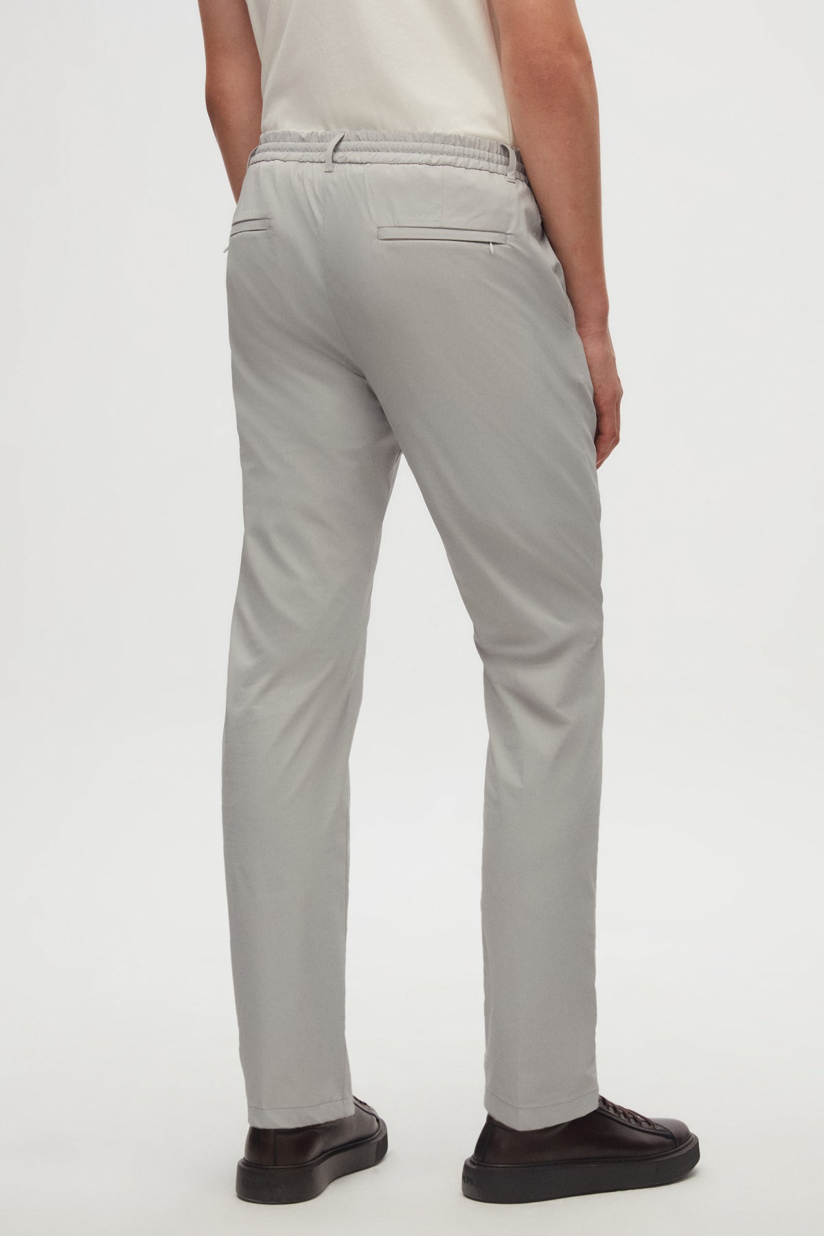 PANTALONI CASUAL SLIM FIT D'S DAMAT - Piatră