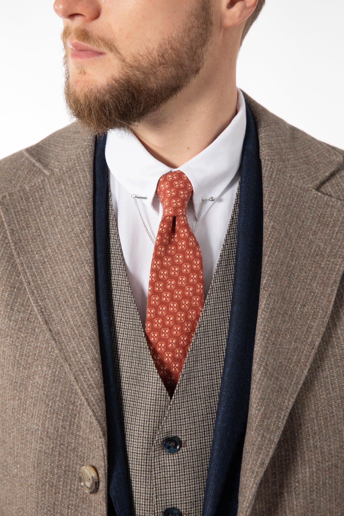 PALTON SLIM FIT D'S DAMAT - Taupe