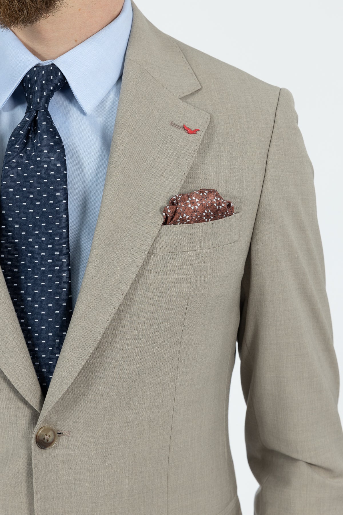 COSTUM REGULAR FIT D'S DAMAT - Bej