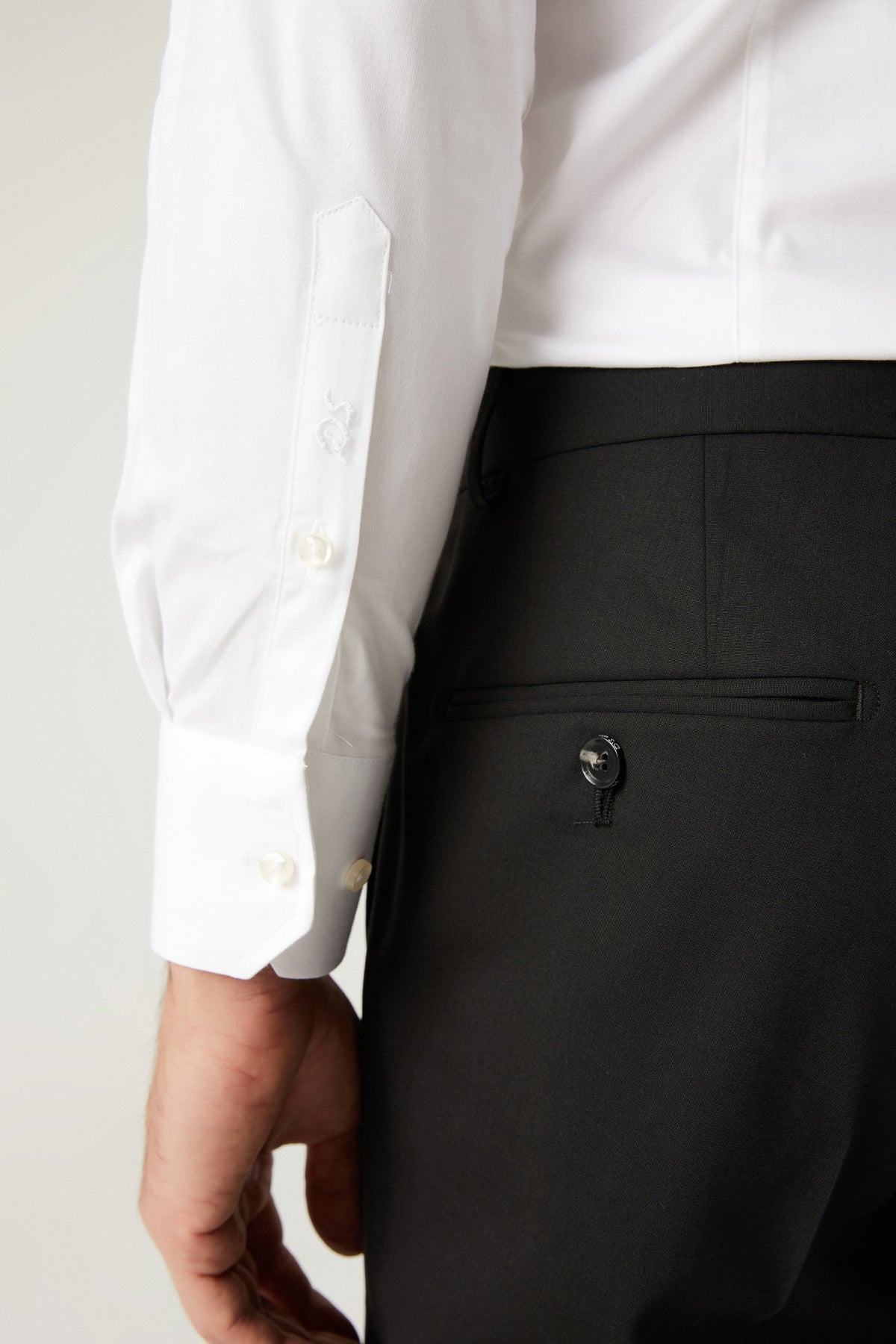 CAMASA D'S DAMAT SLIM FIT - Alb