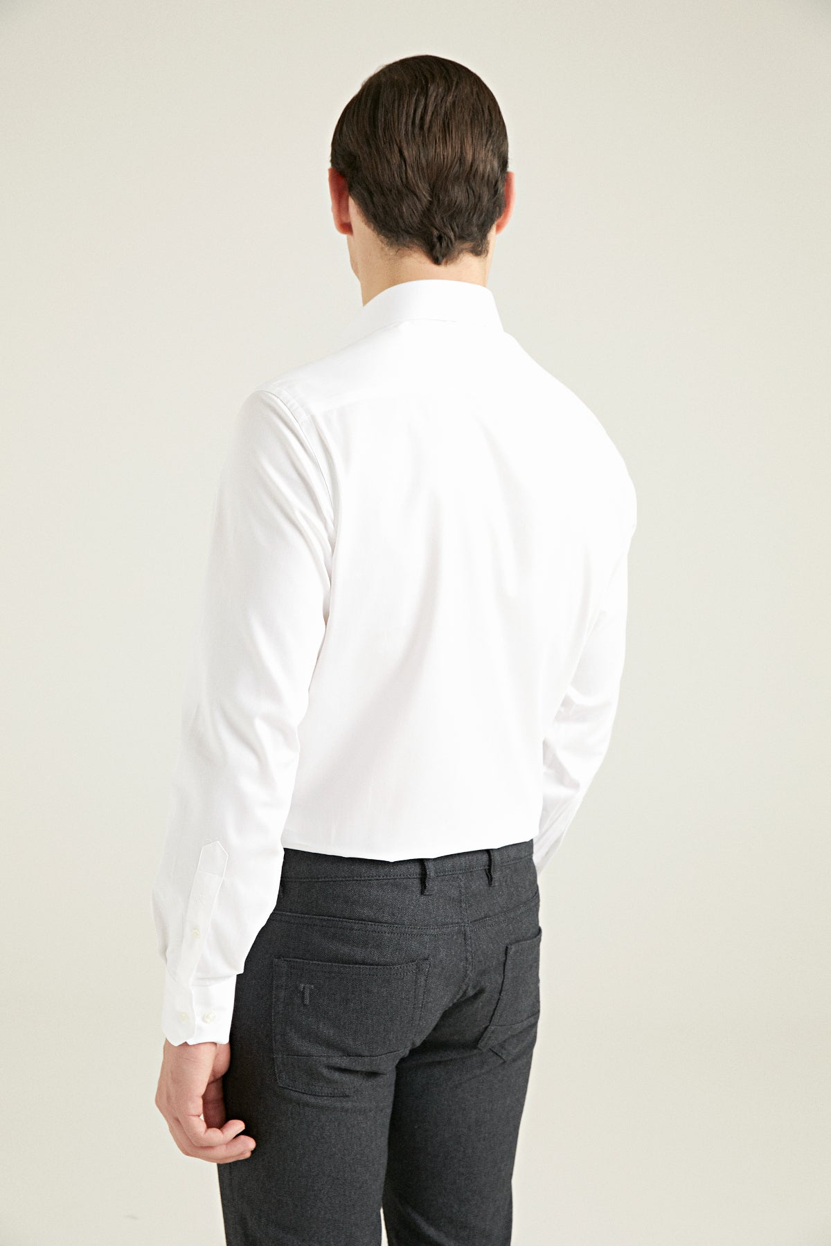 CAMASA D'S DAMAT REGULAR FIT - Alb