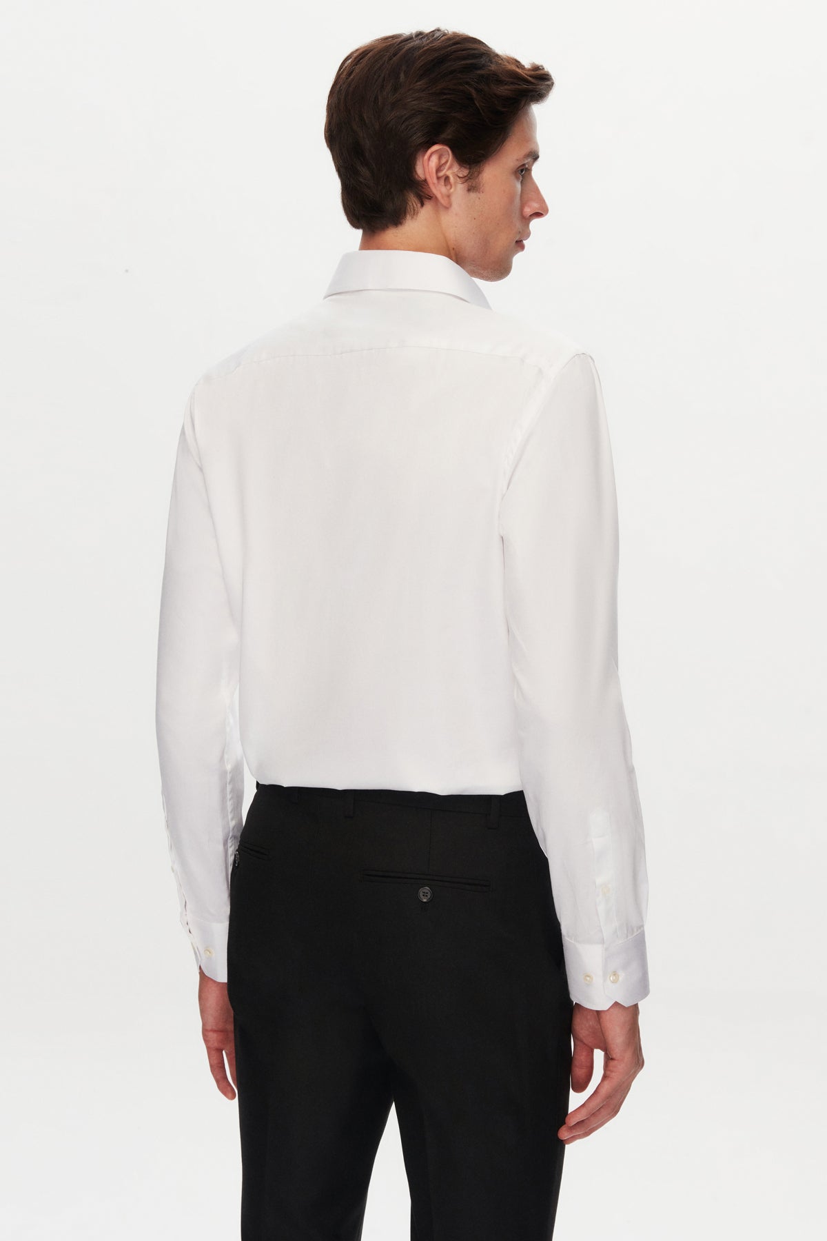 CAMASA D'S DAMAT SLIM FIT - Alb