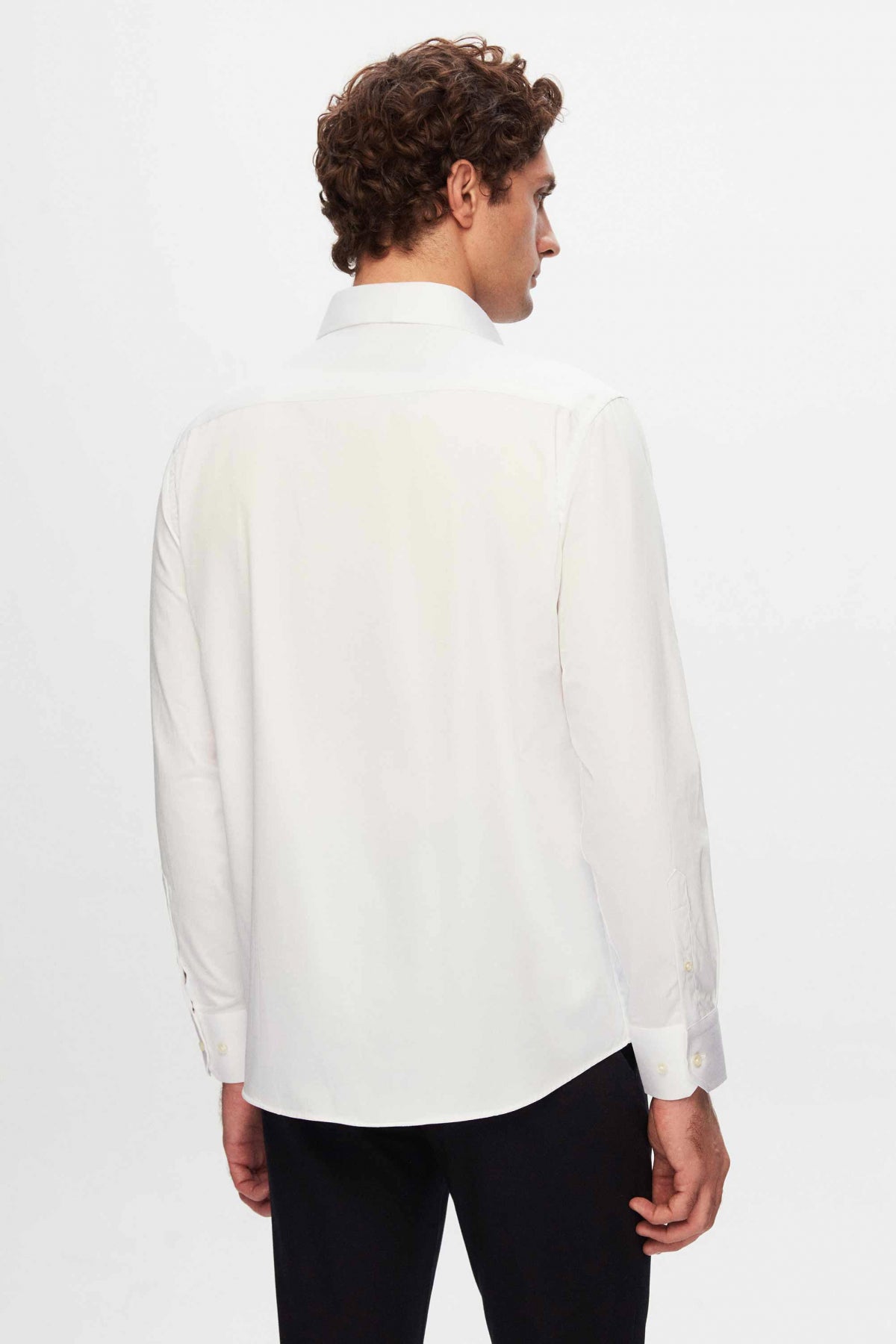CAMASA D'S DAMAT REGULAR FIT - Alb