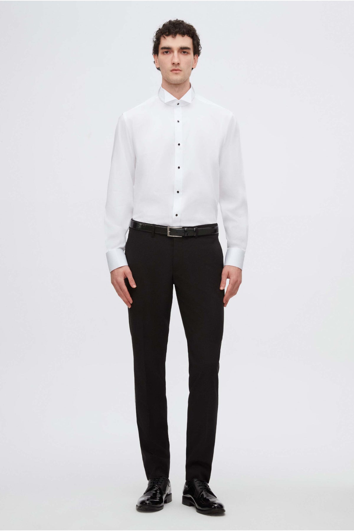 CAMASA CEREMONIE REGULAR FIT D'S DAMAT - Alb