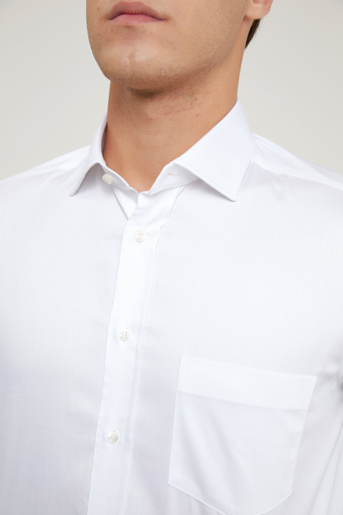 CAMASA D'S DAMAT REGULAR FIT - Alb