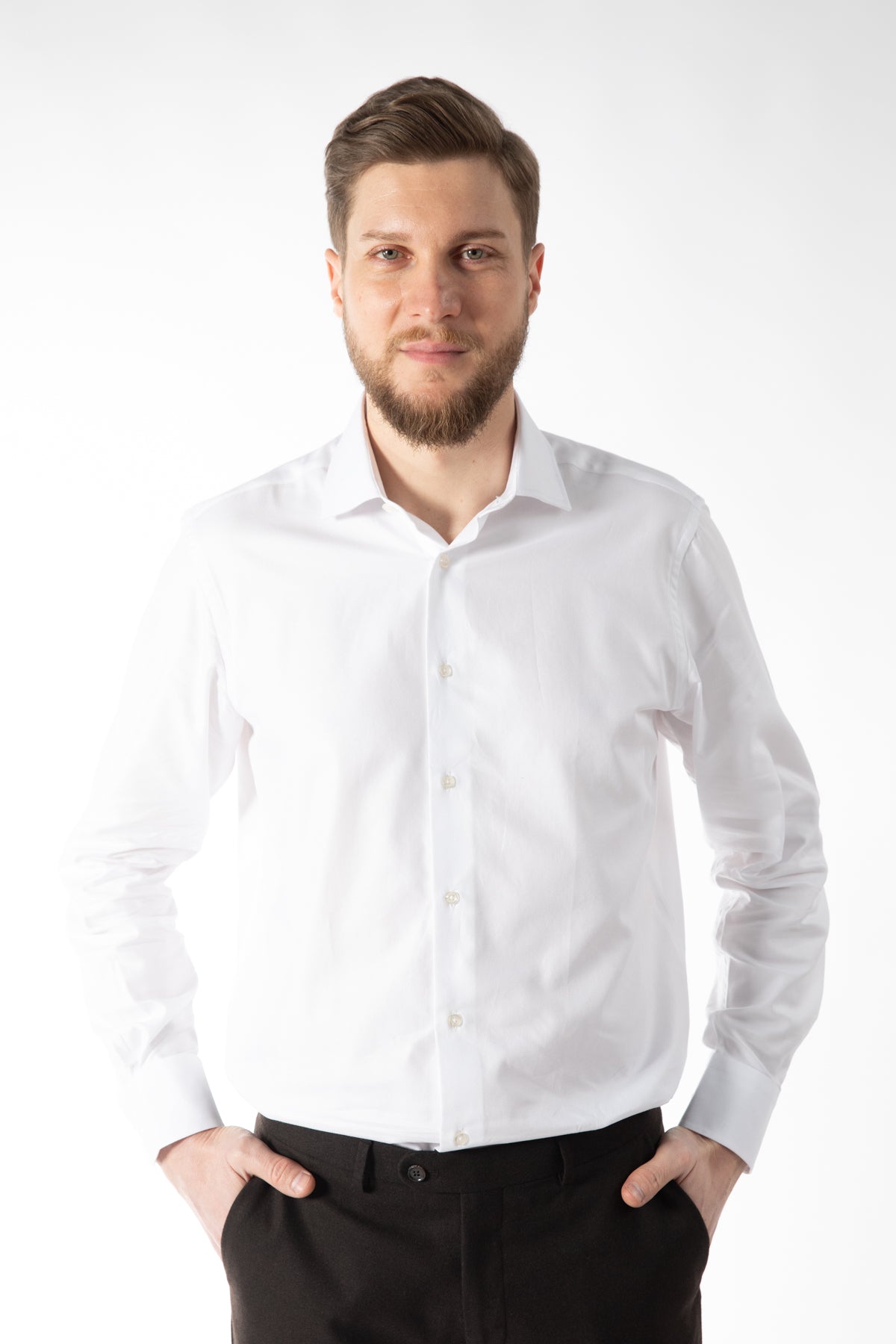 CAMASA REGULAR FIT D'S DAMAT - Alb