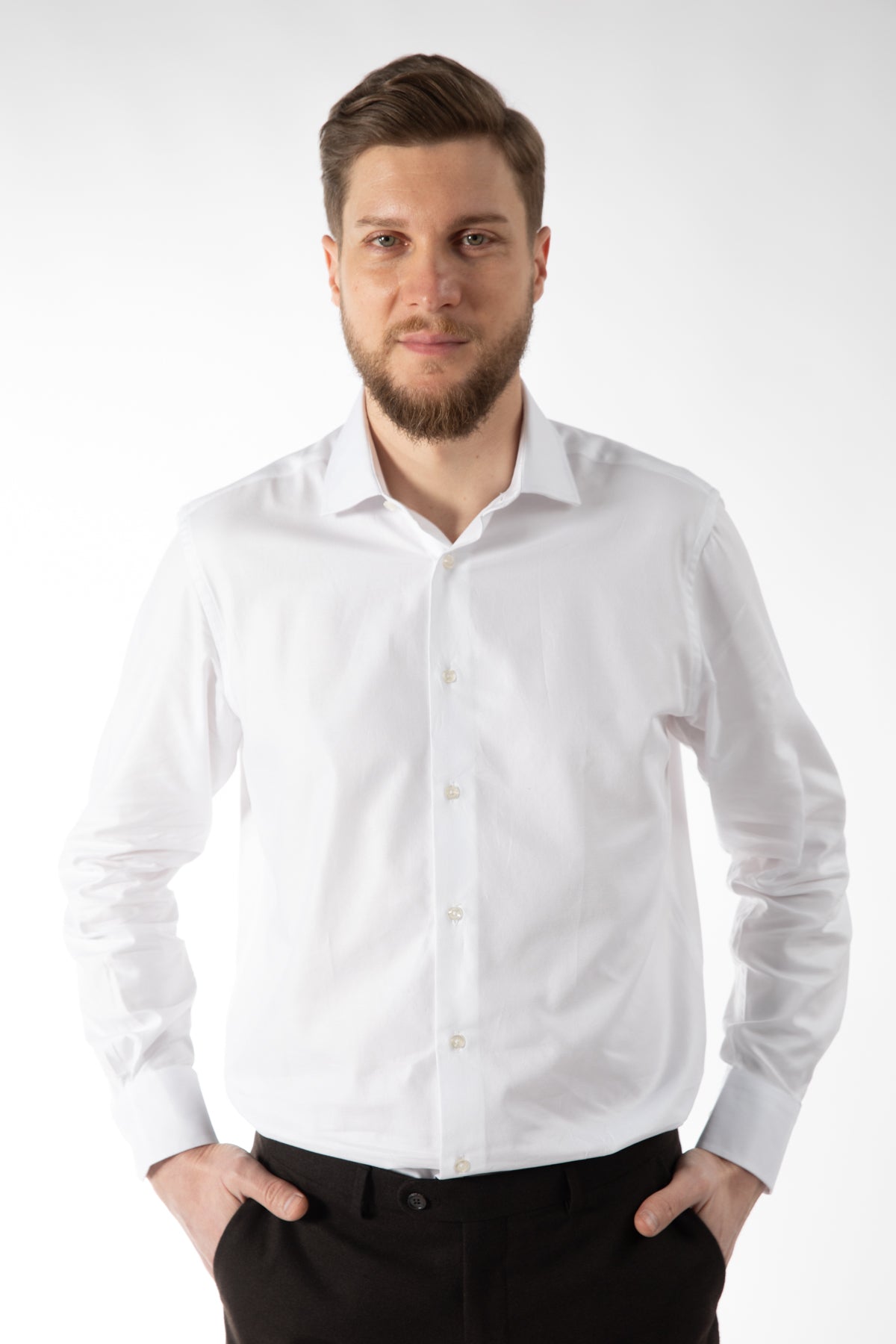 CAMASA REGULAR FIT D'S DAMAT - Alb