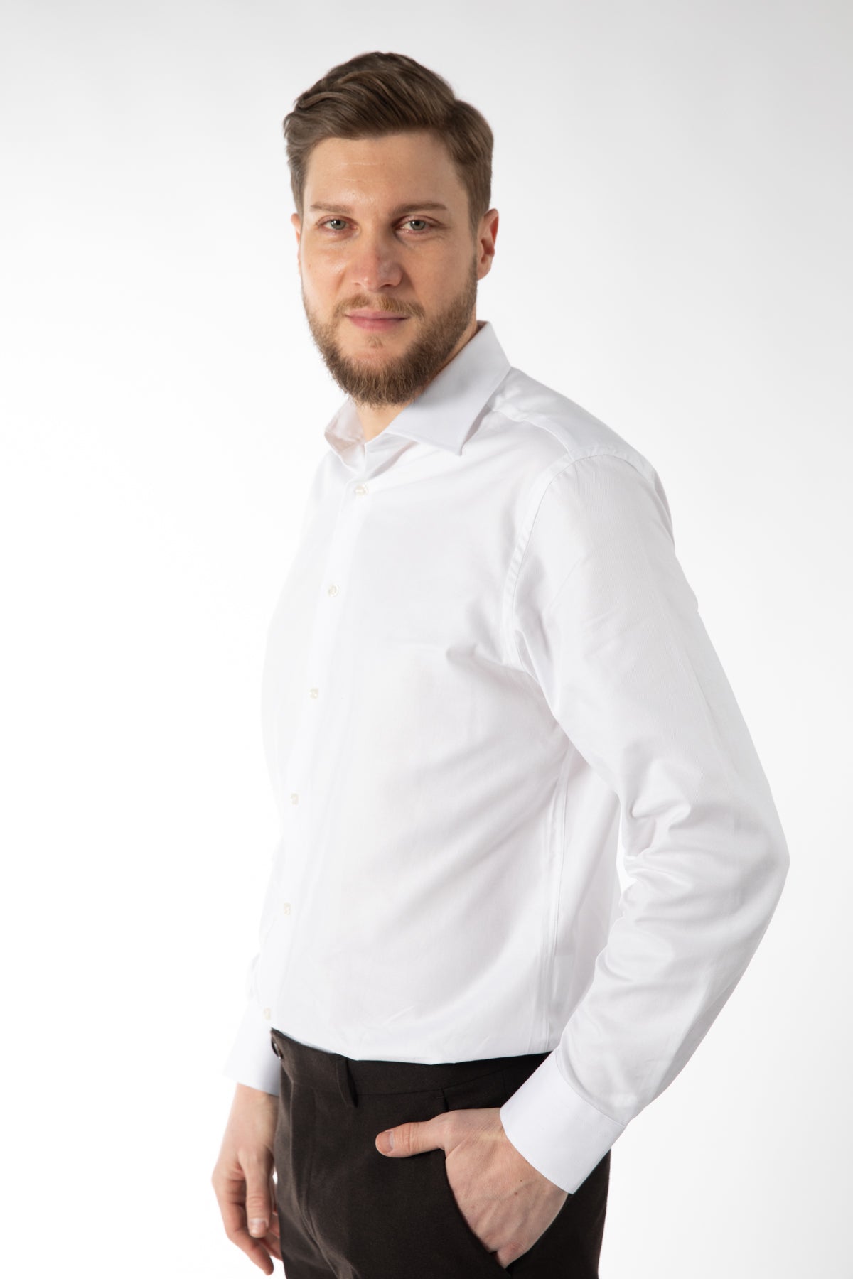 CAMASA REGULAR FIT D'S DAMAT - Alb