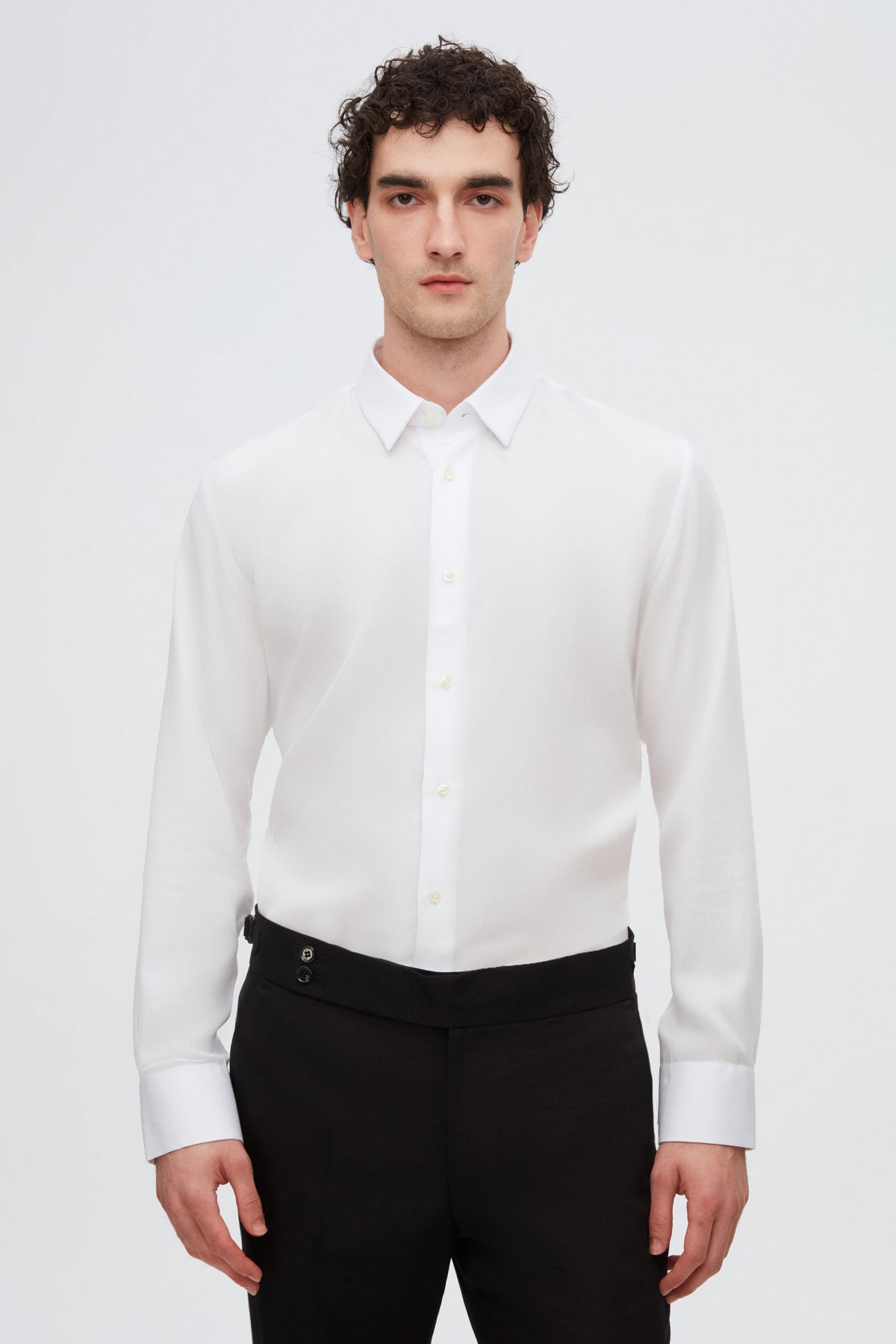 CAMASA SLIM FIT D'S DAMAT - Alb