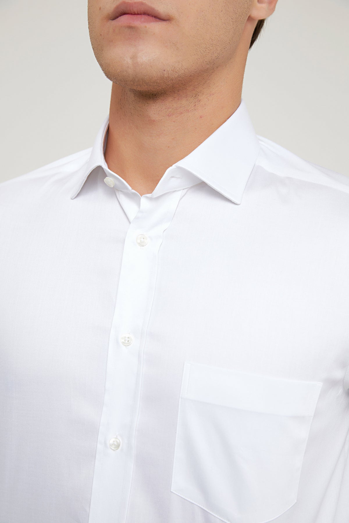 CAMASA D'S DAMAT REGULAR FIT - Alb