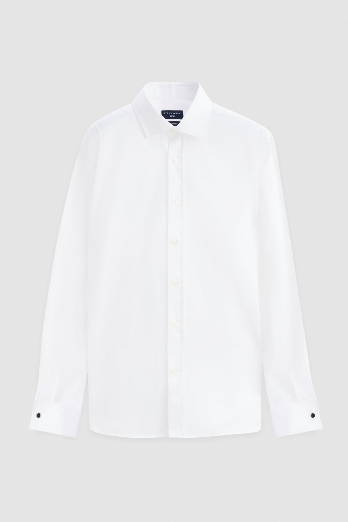 CAMASA CU BUTONI D'S DAMAT SLIM FIT - Alb