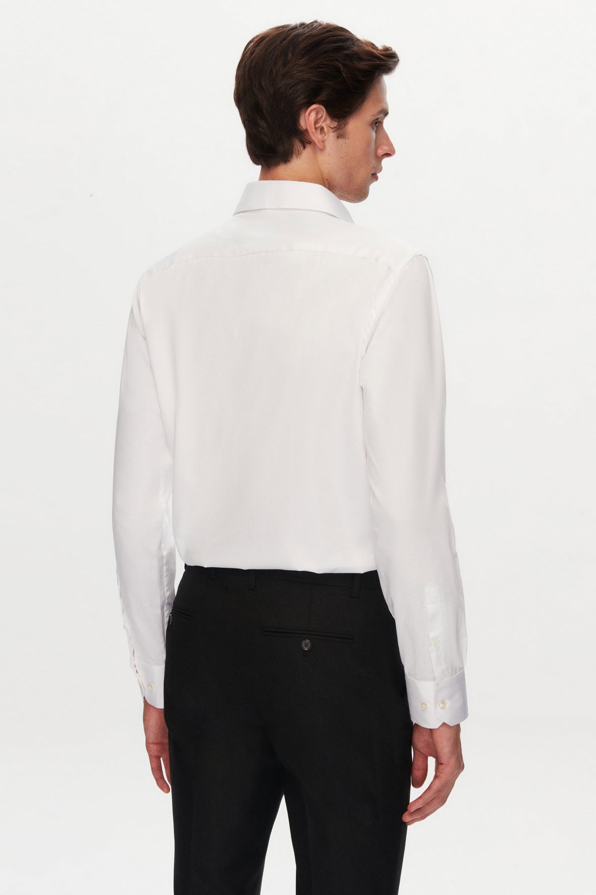 CAMASA D'S DAMAT SLIM FIT - Alb