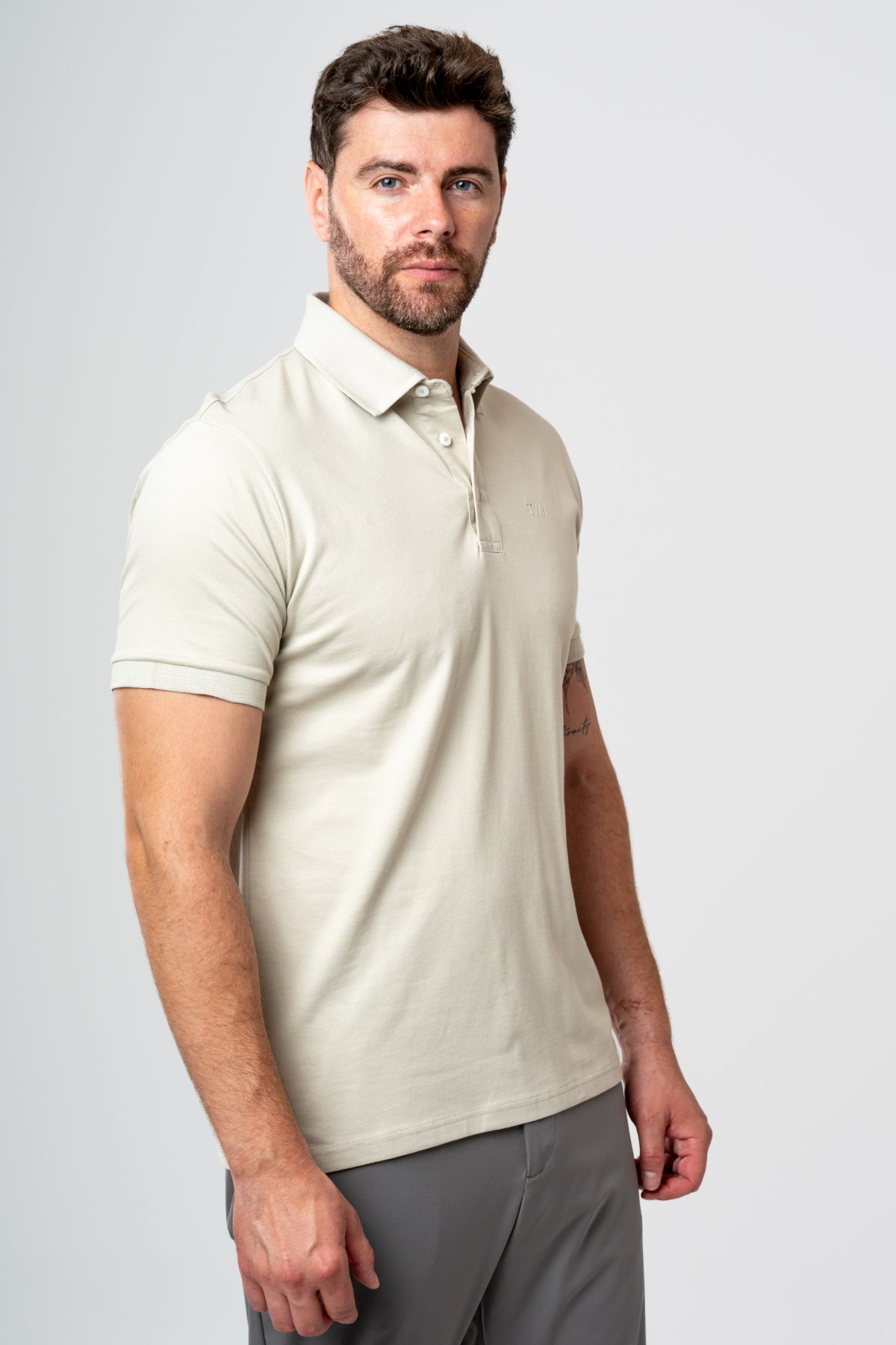 TRICOU SLIM FIT TWN - Bej