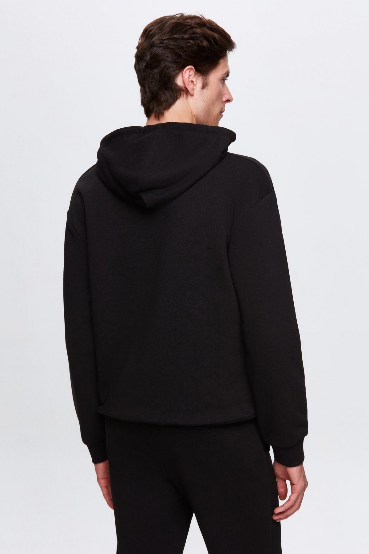 HANORAC CU GLUGA OVERSIZE TWN - Negru