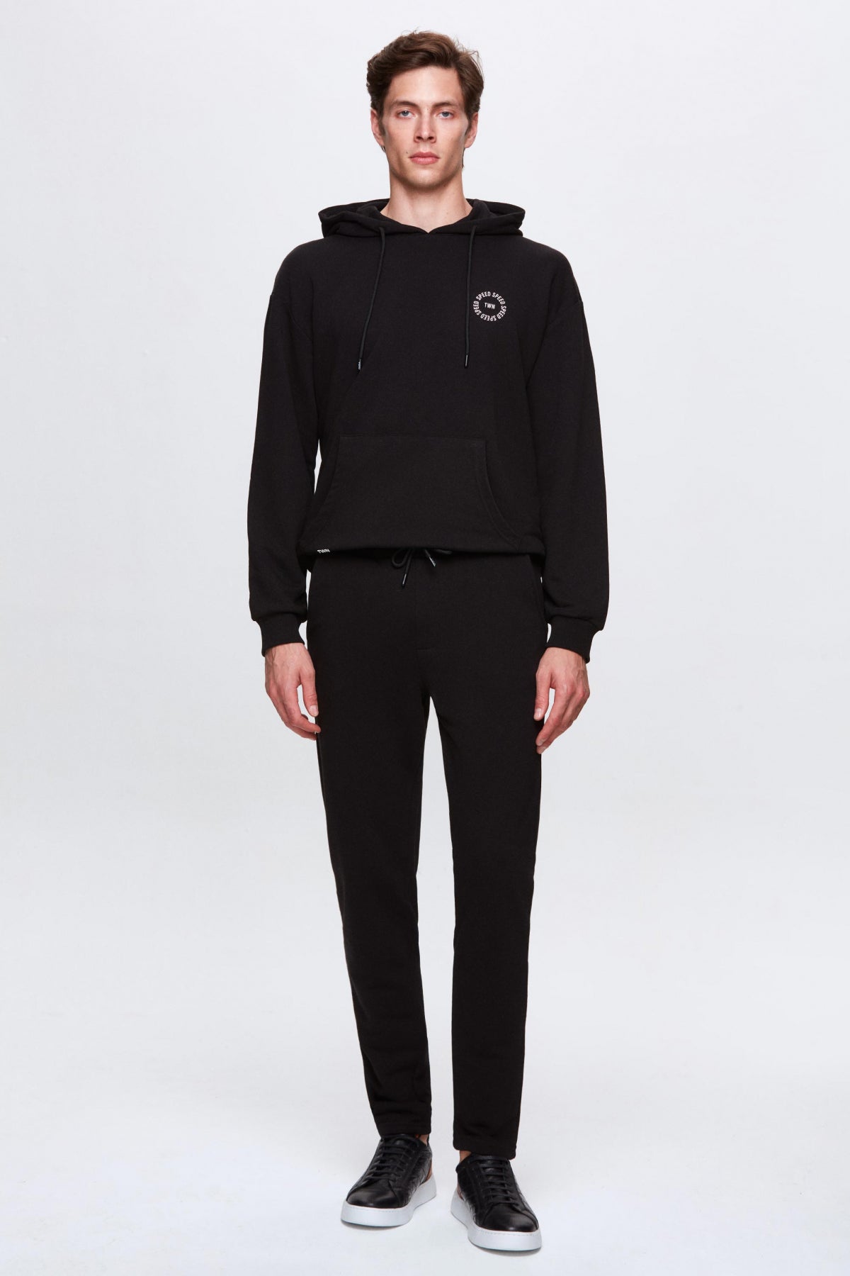 HANORAC CU GLUGA OVERSIZE TWN - Negru