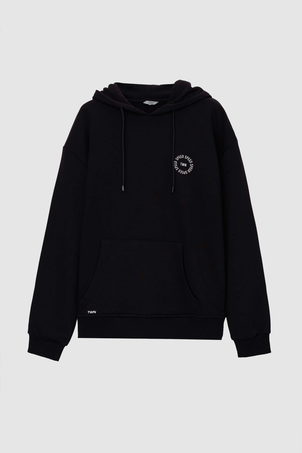 HANORAC CU GLUGA OVERSIZE TWN - Negru