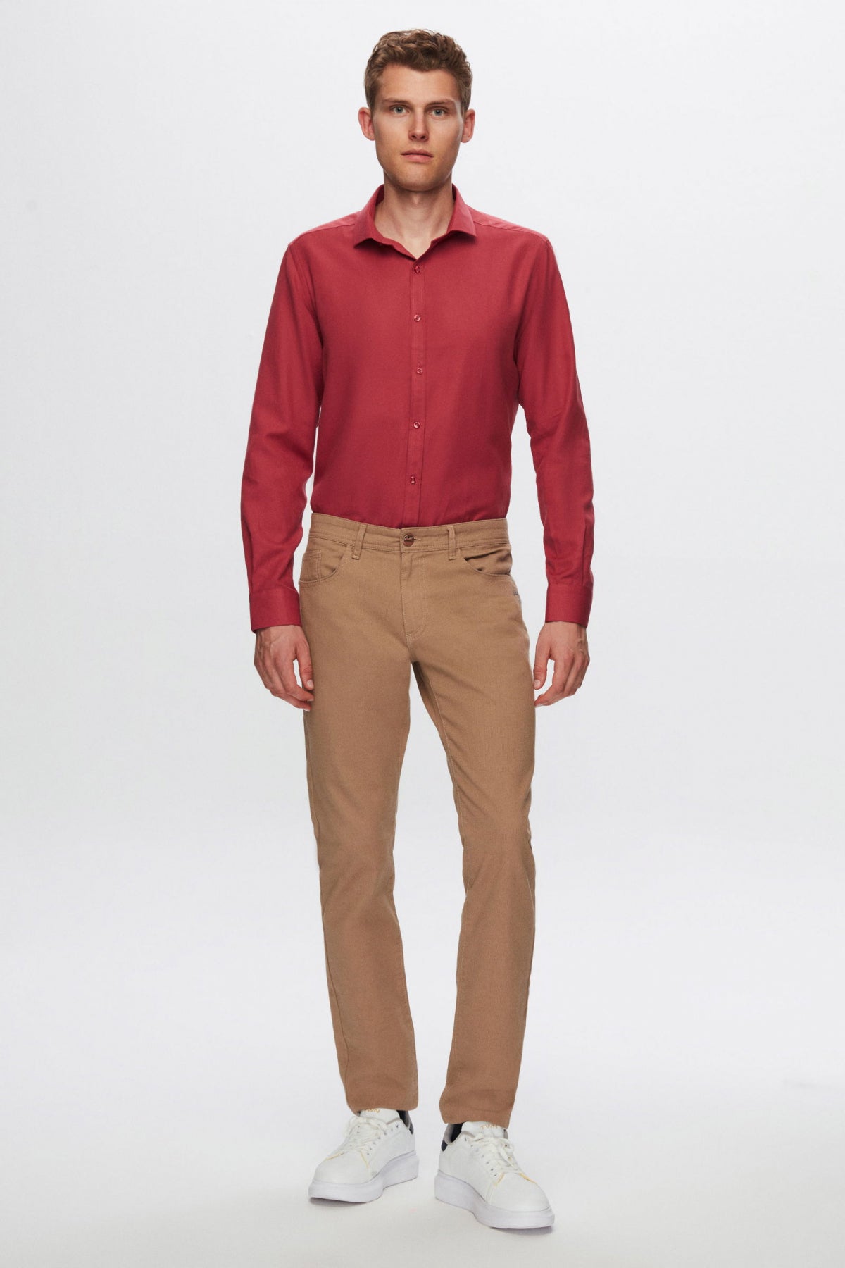 CAMASA SLIM FIT TWN - Bordo