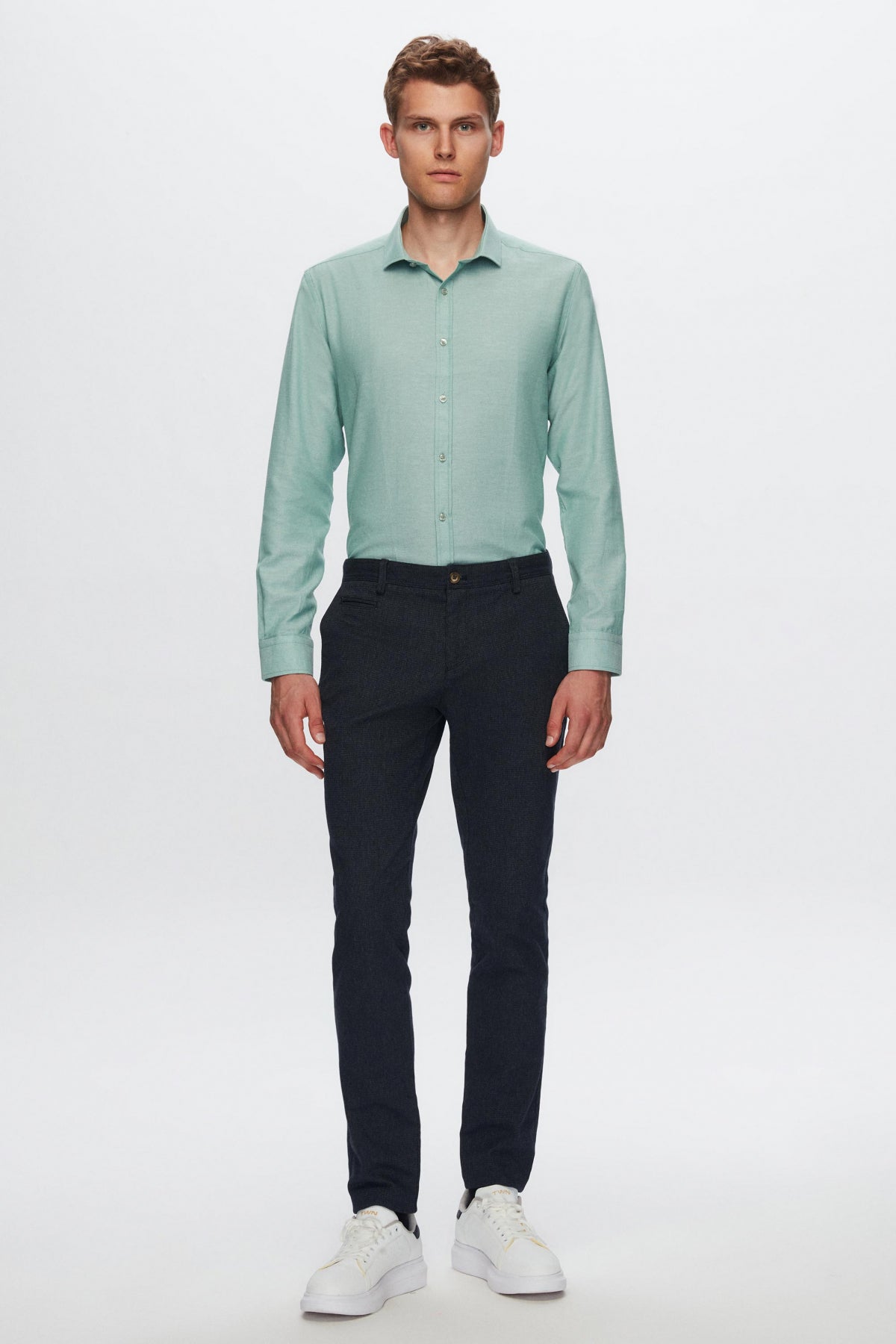 CAMASA SLIM FIT TWN - Verde
