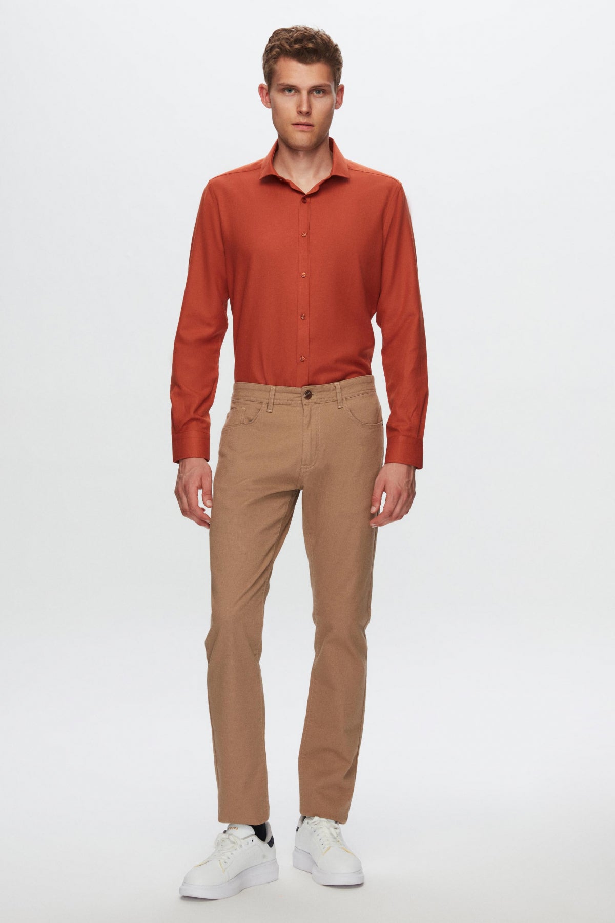 CAMASA SLIM FIT TWN - Portocaliu