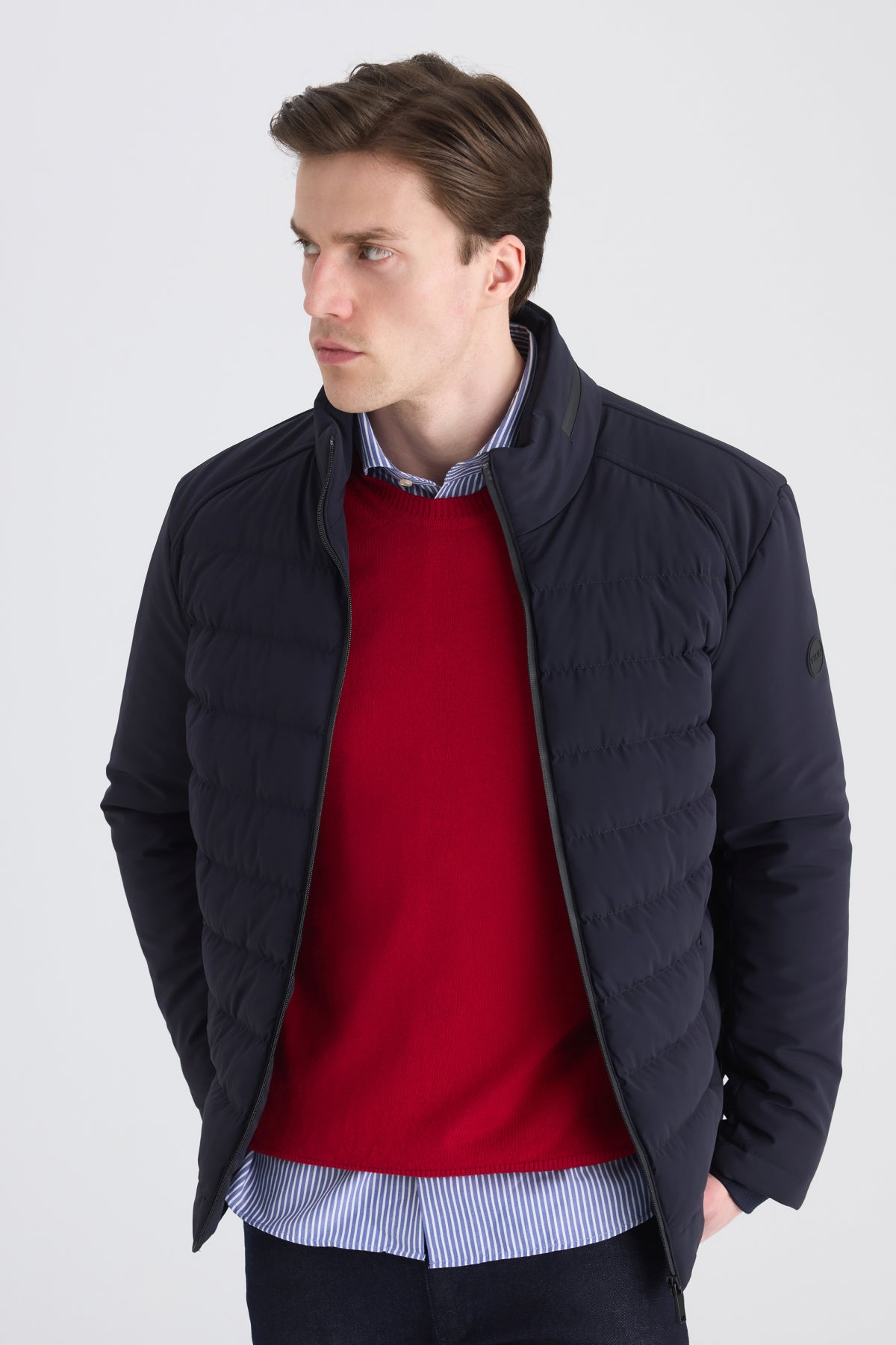 GEACA RELAXED FIT TWN - Bleumarin