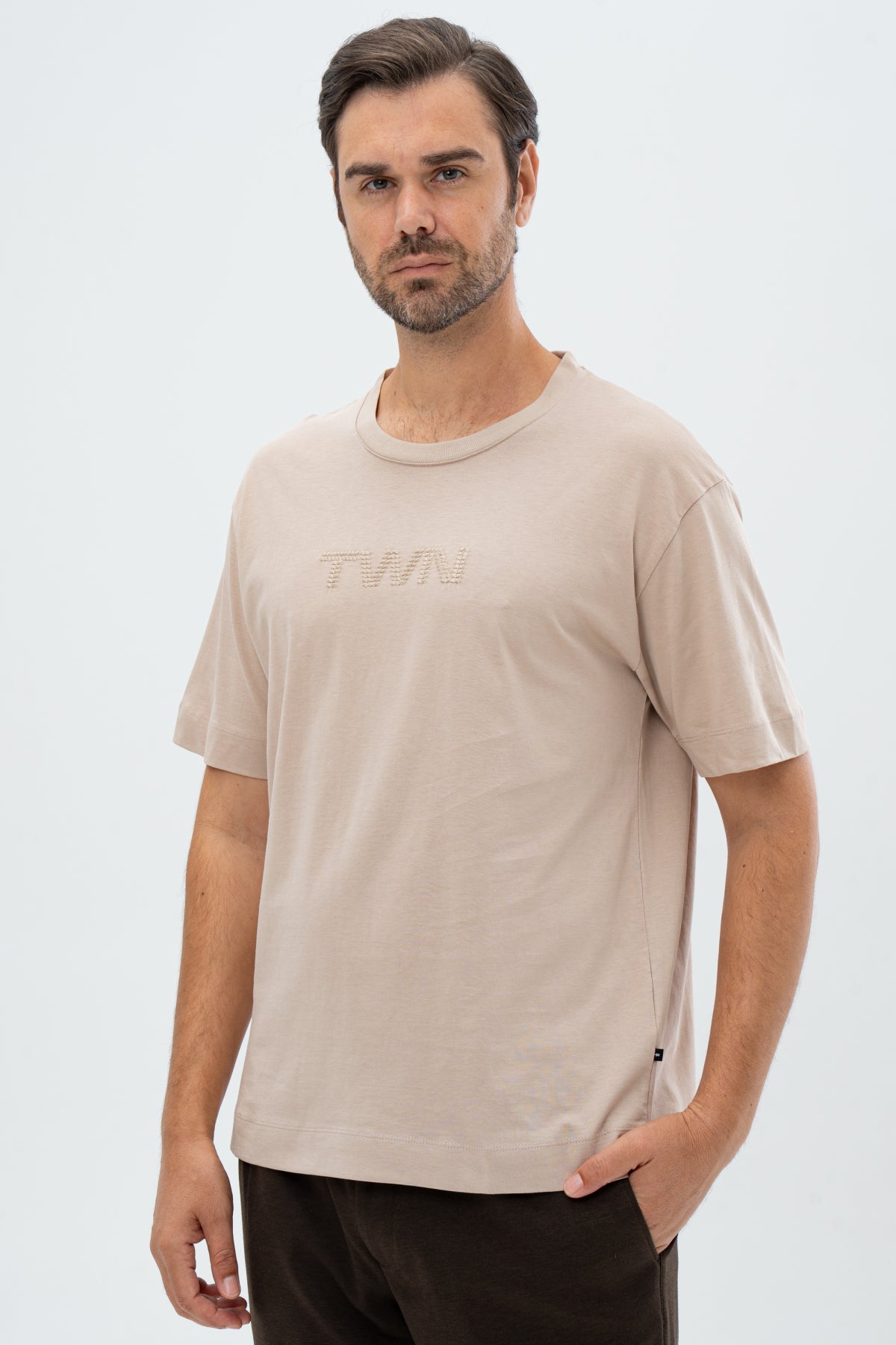 TRICOU RELAXED FIT TWN - Bej