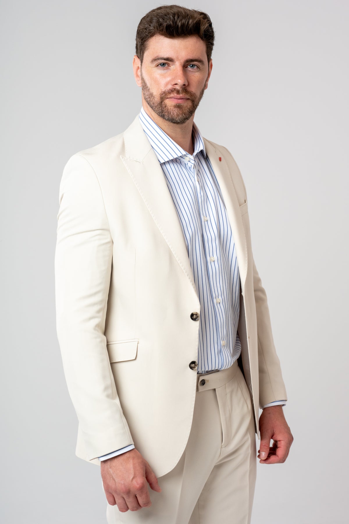 COSTUM SLIM FIT TWN - Bej